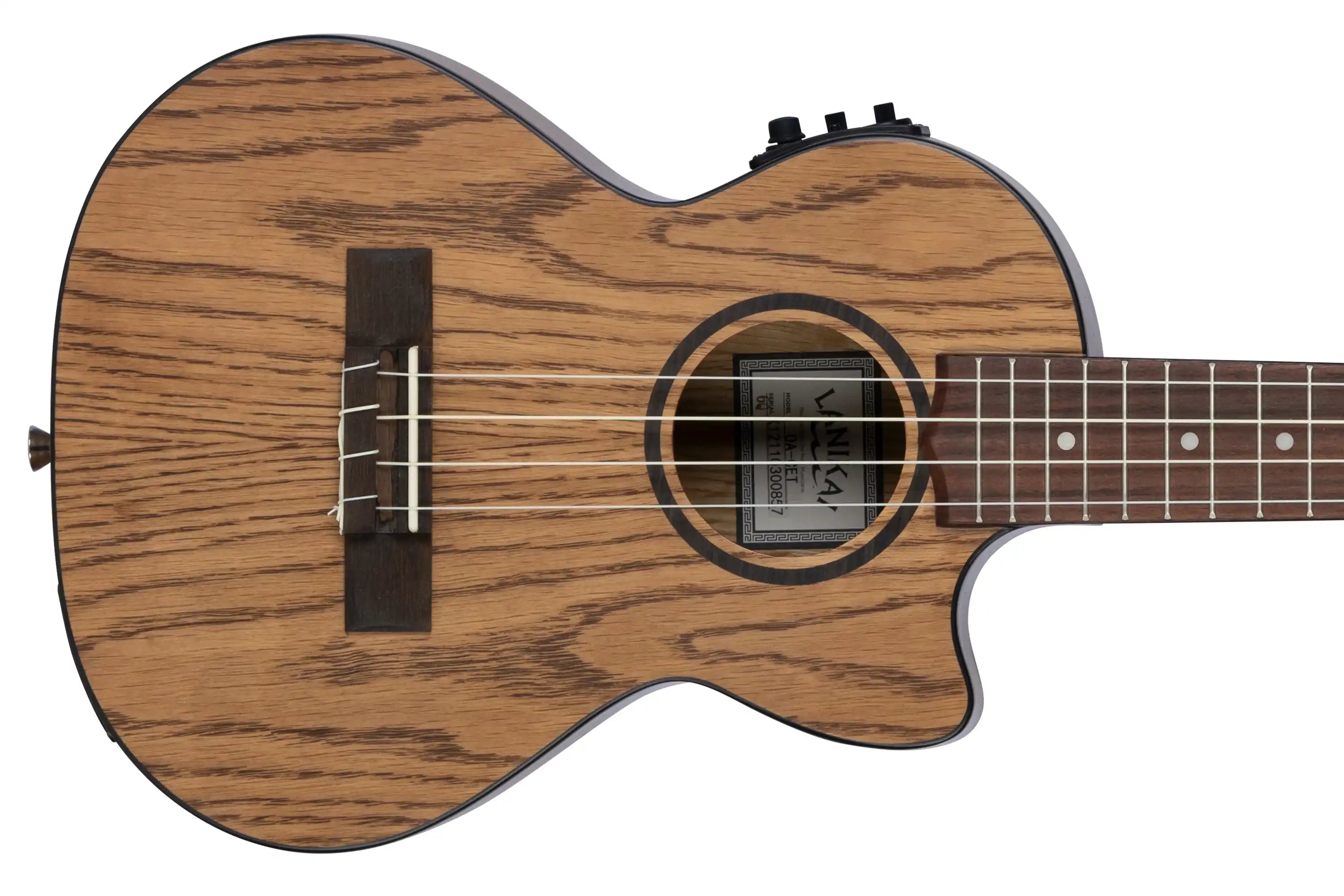 Lanikai-Oak-Tenor-Ukulele-with-Pickup5 | Terry Carter Music Store