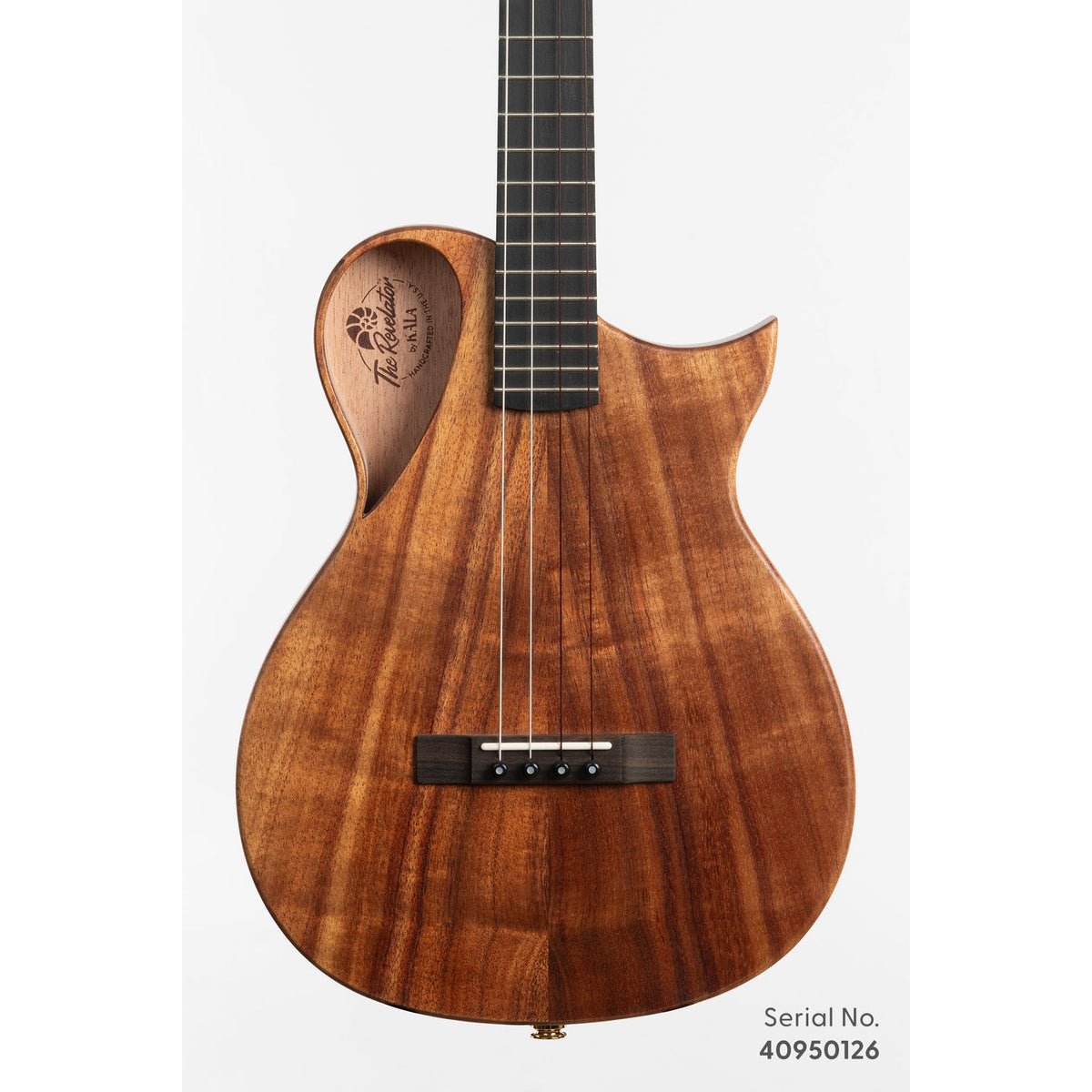 Kala NS-KOA-B Revelator Nautilus Hawaiian Koa Baritone Ukulele - Serial NS-KOA-B-40950126, front view
