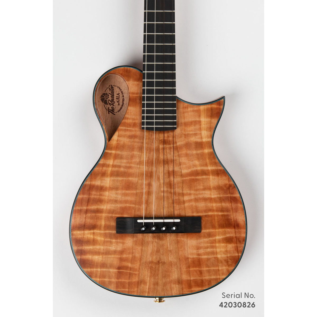 Kala NSL-SUGI-T Revelator Nautilus Limited Hawaiian Sugi Tenor Ukulele, serial 42030826, front view showing the wavy sugi grain top