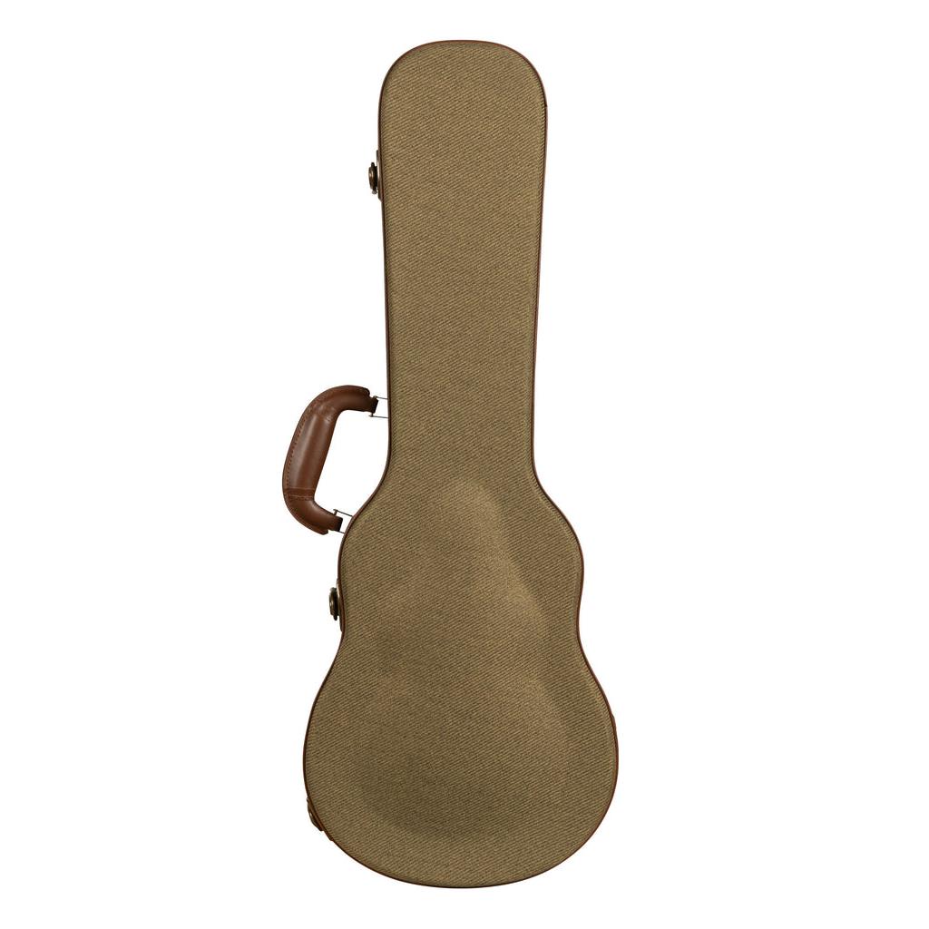 Kala Olive Tweed Archtop Revelator Baritone Hard Case