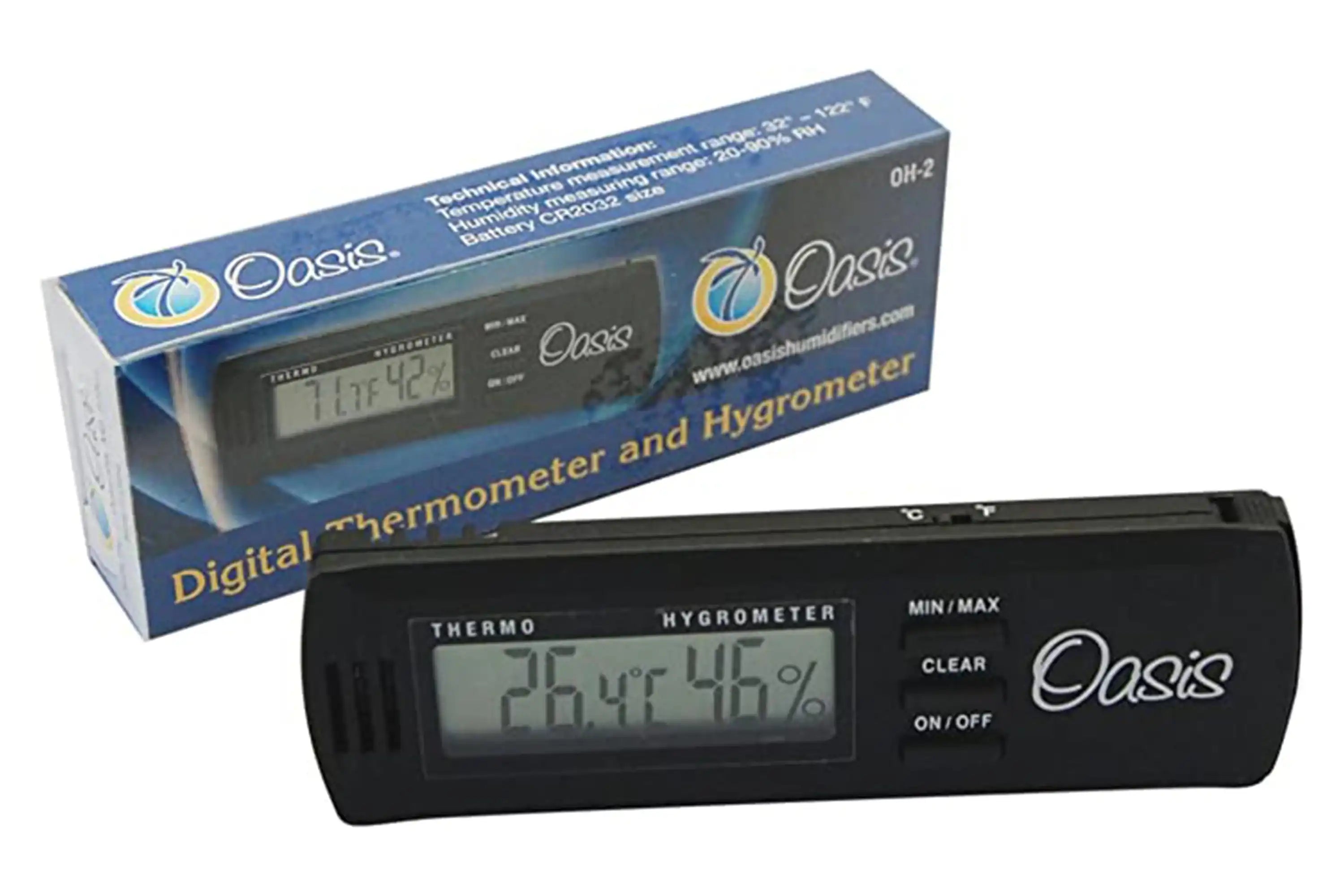 Oasis-Digital-Thermometer-and-Hygrometer-OH-2 | Terry Carter Music Store