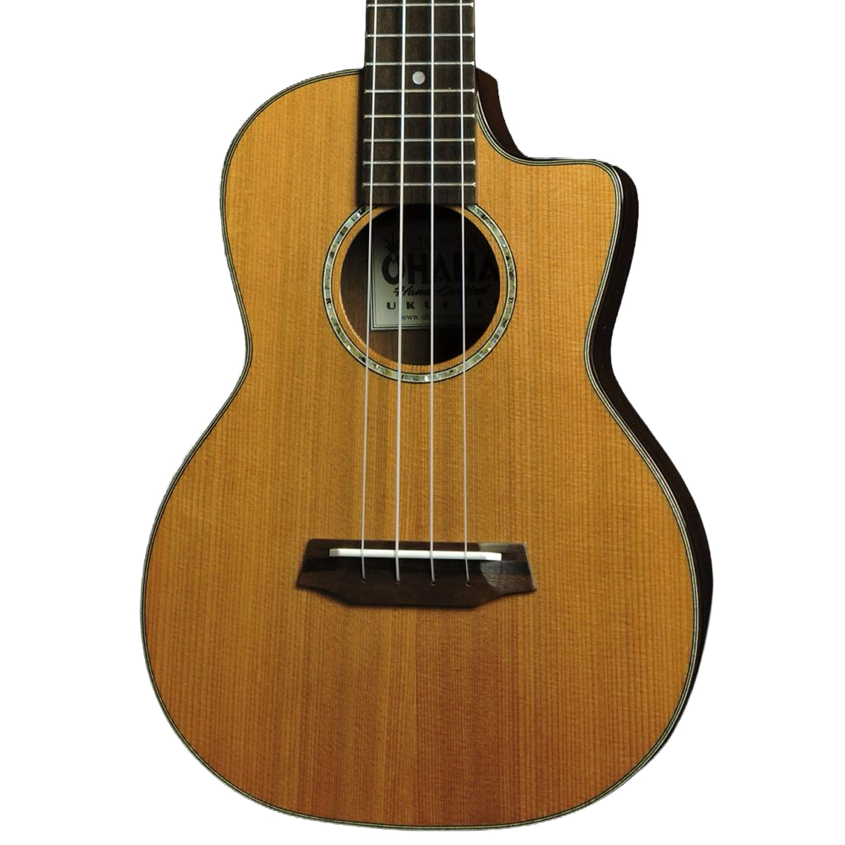 Ohana TK-260GCE Solid Cedar & Acacia Tenor Ukulele w/ Pickup
