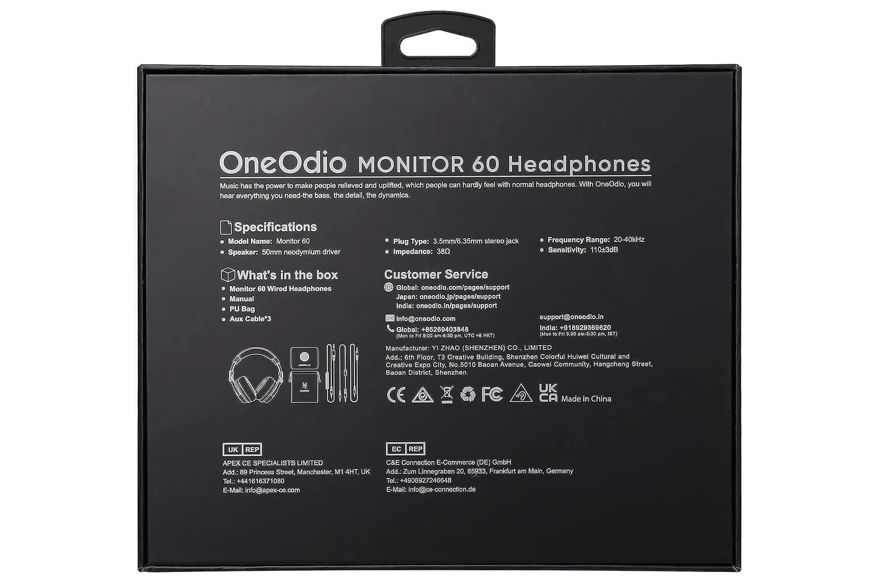 OneOdio-Monitor-60-Studio-Headphones-3 | Terry Carter Music Store