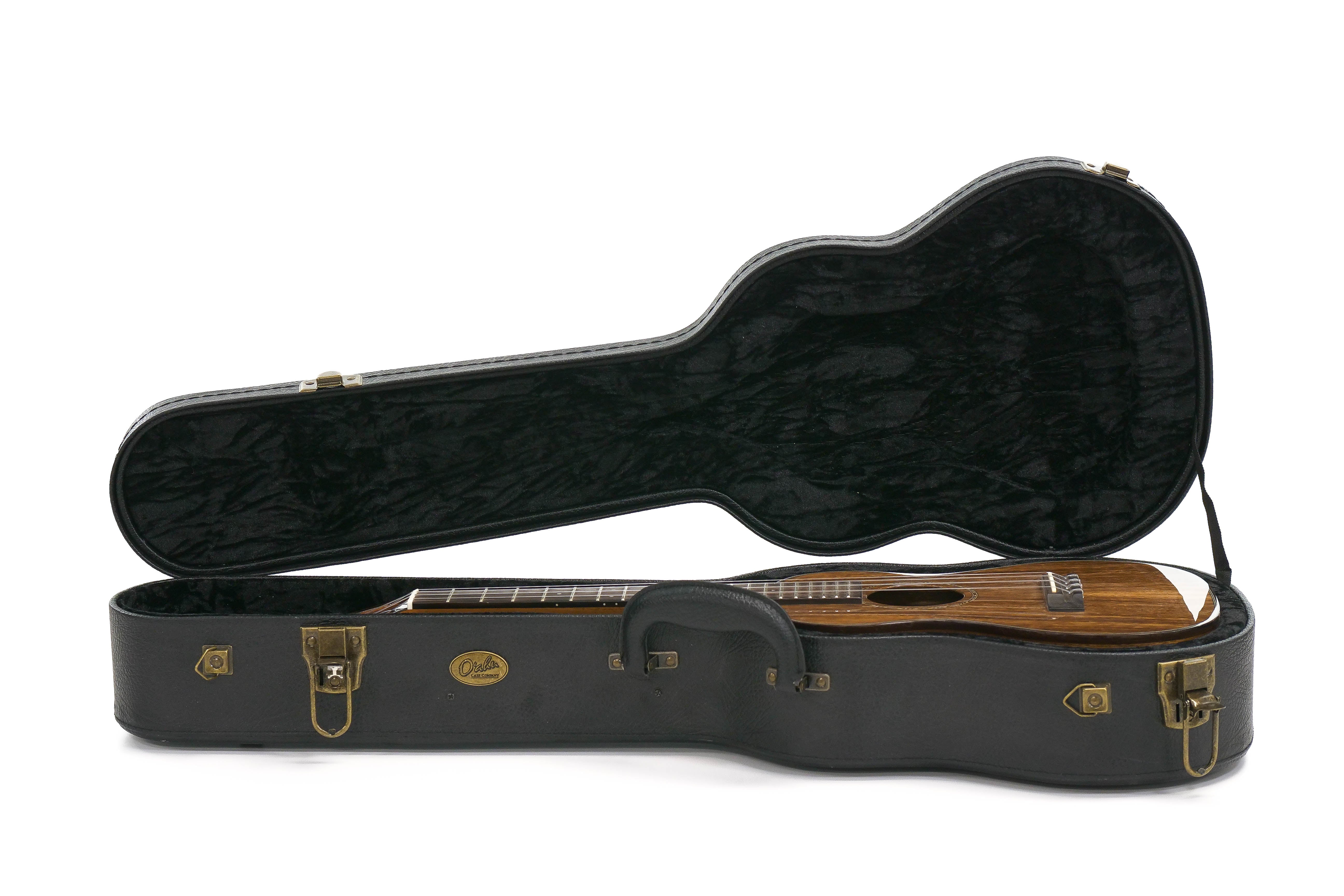 Pono inside black hardshell case
