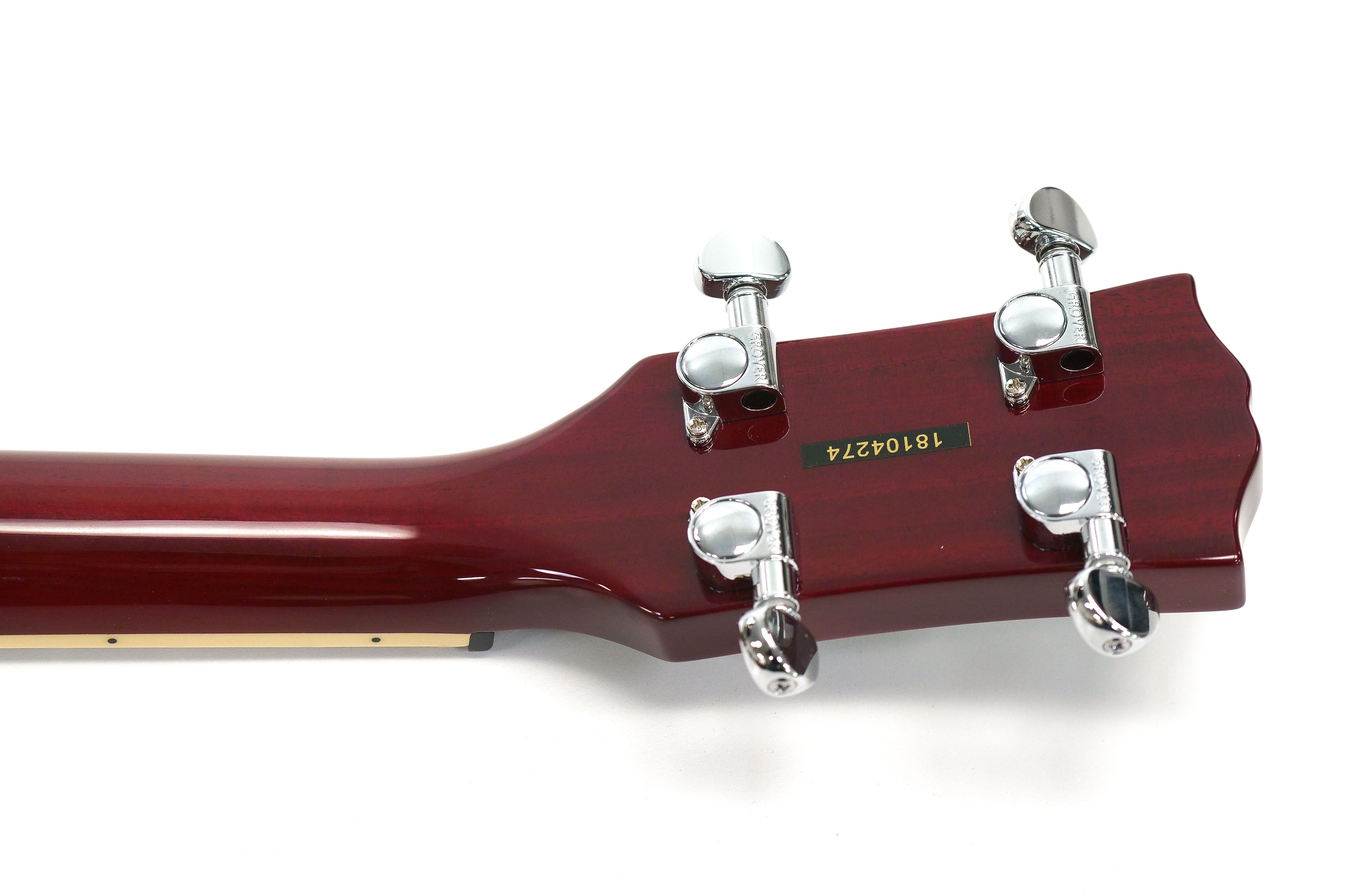 tuners on back of headstock with serial number