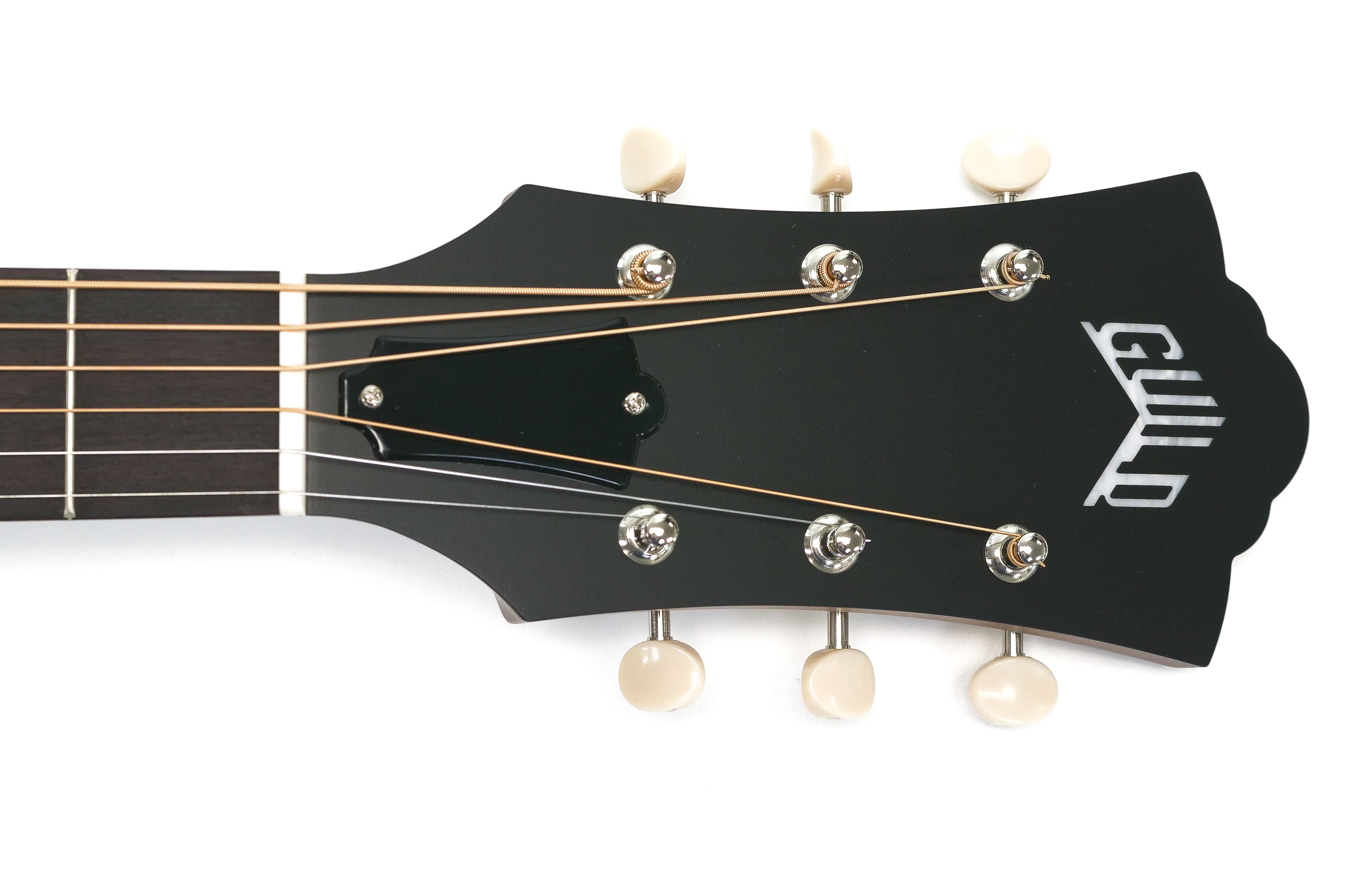 logo on front of headstock