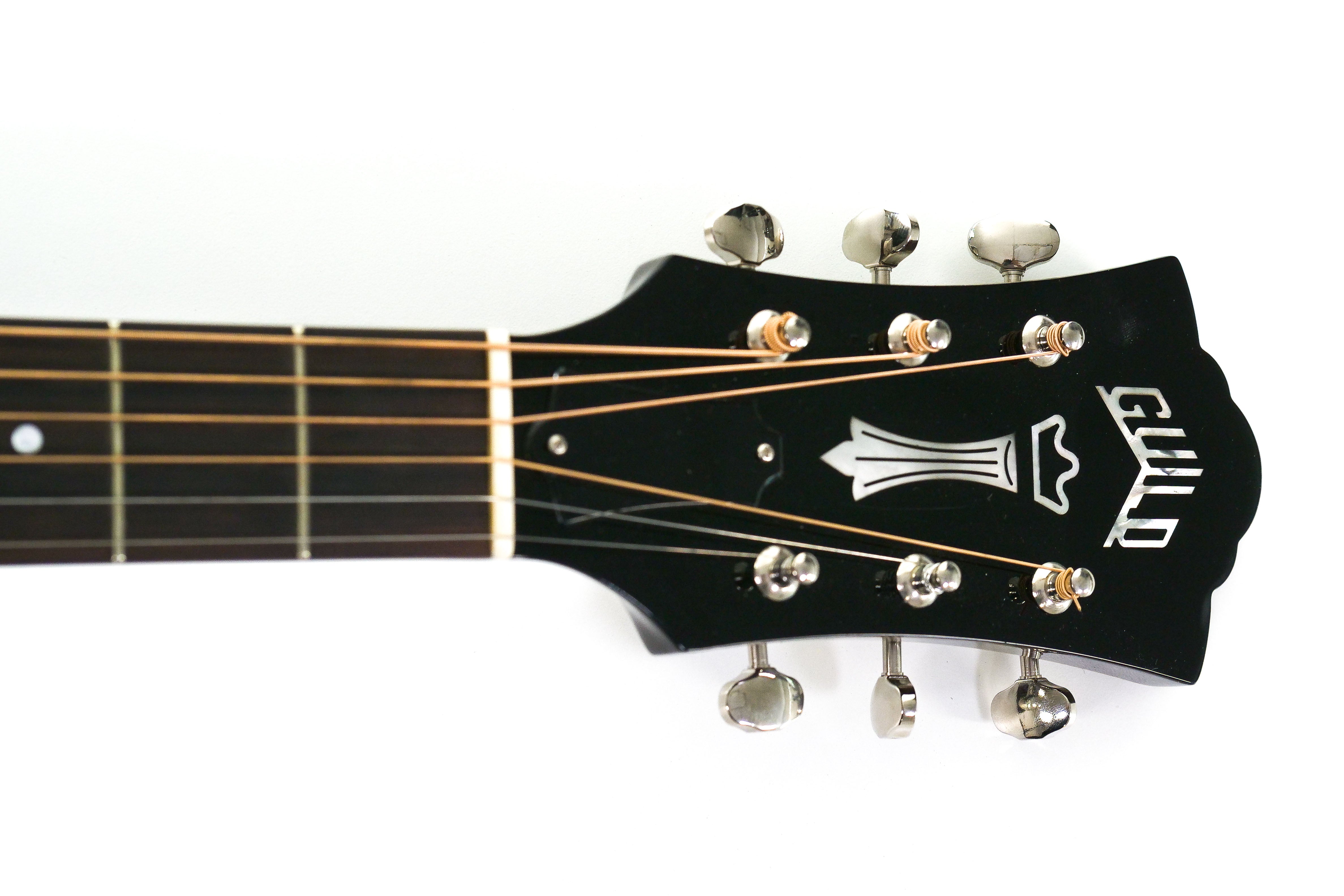 logo on front of headstock