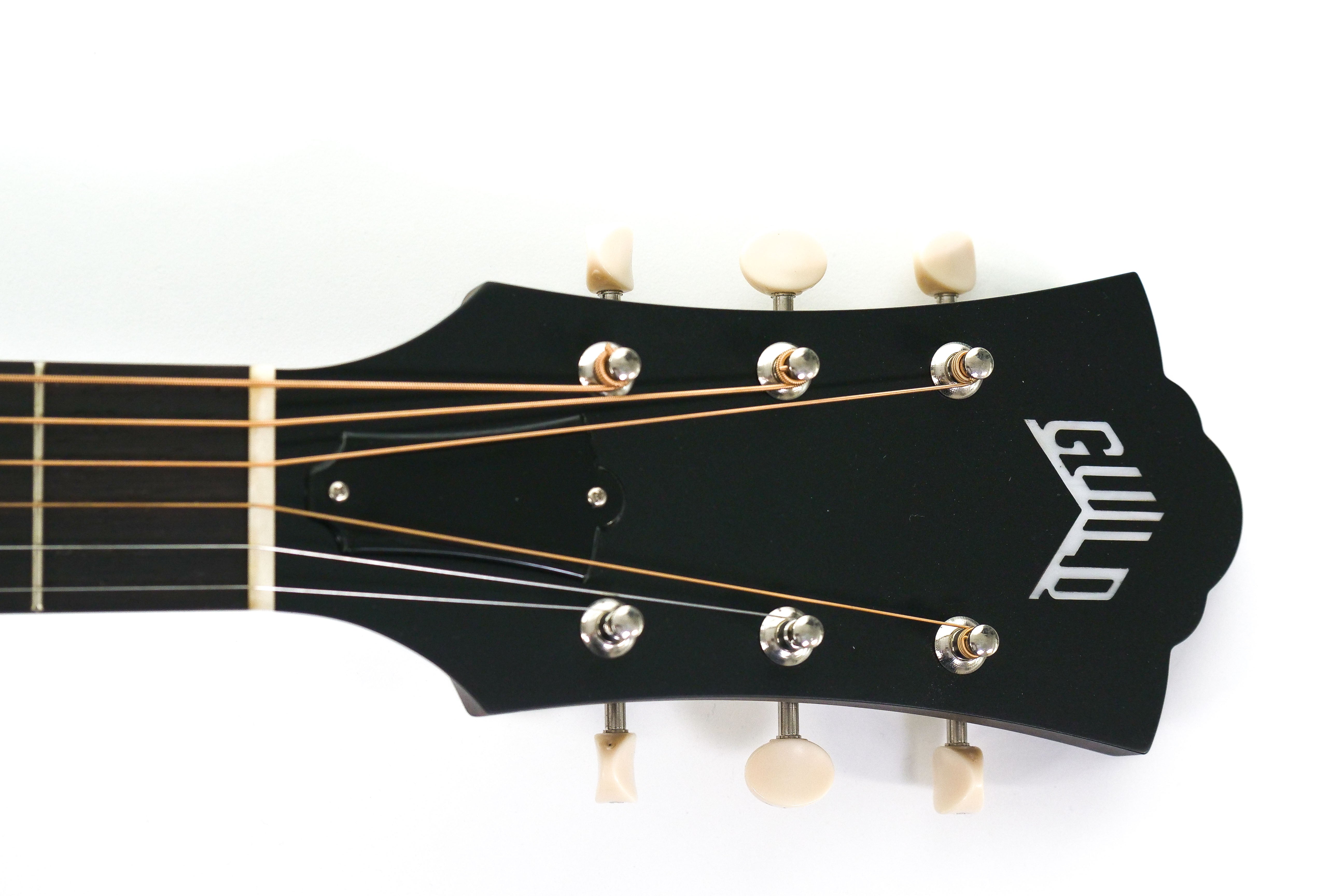 logo on front of headstock