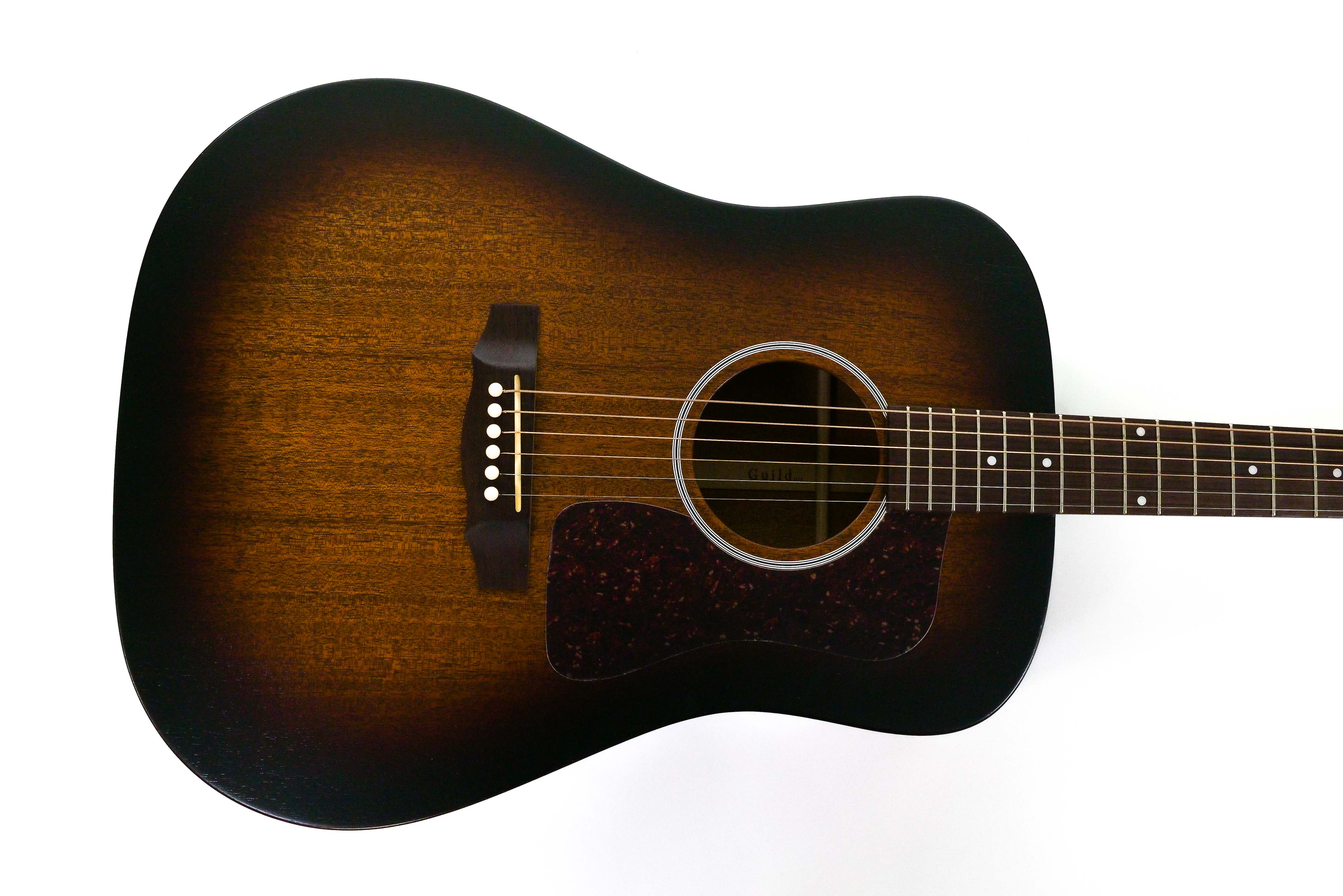 Guild Vintage Sunburst Acoustic Guitar Mahogany