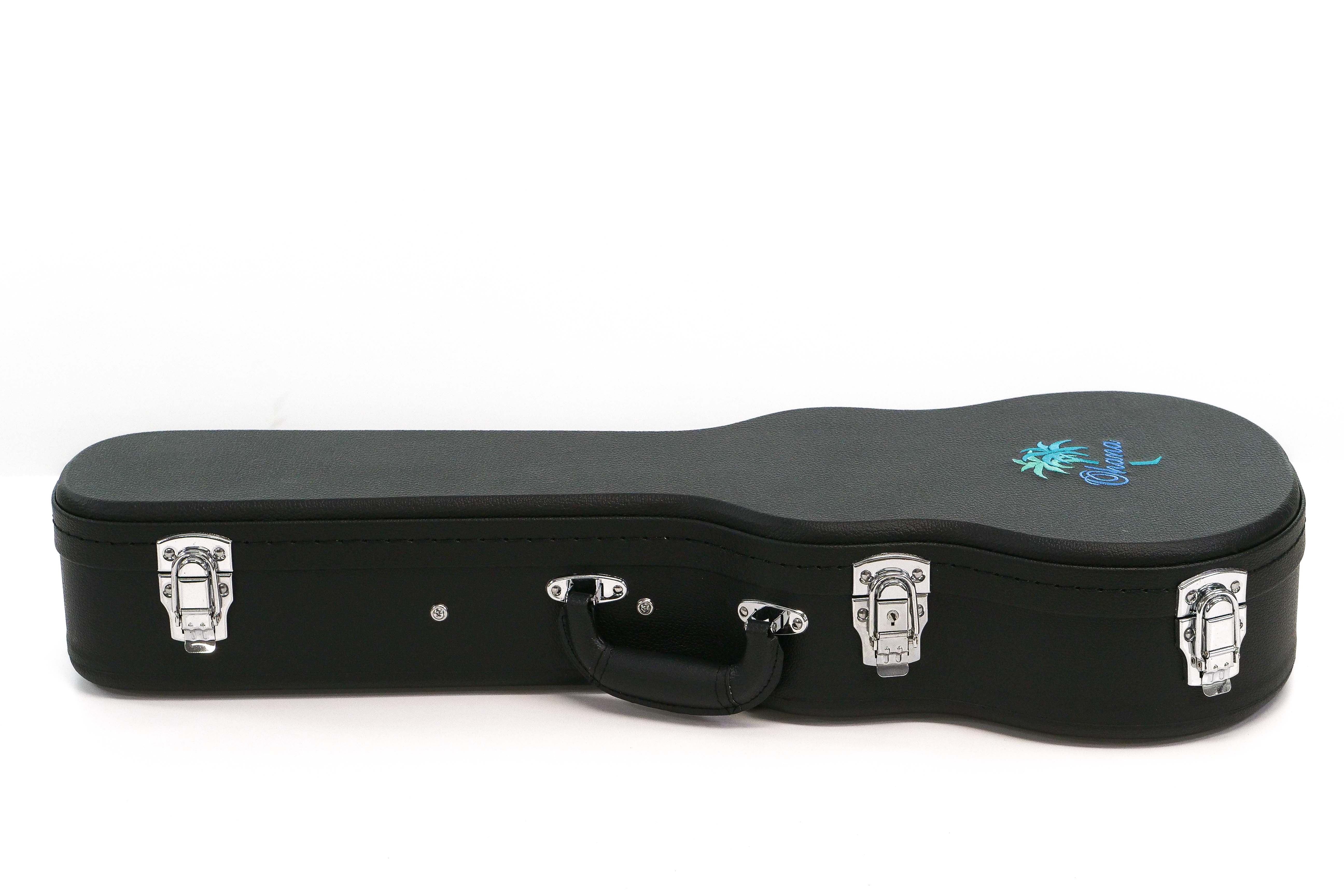 Ohana BEM-27 Black Tenor Ukulele Hardshell Case