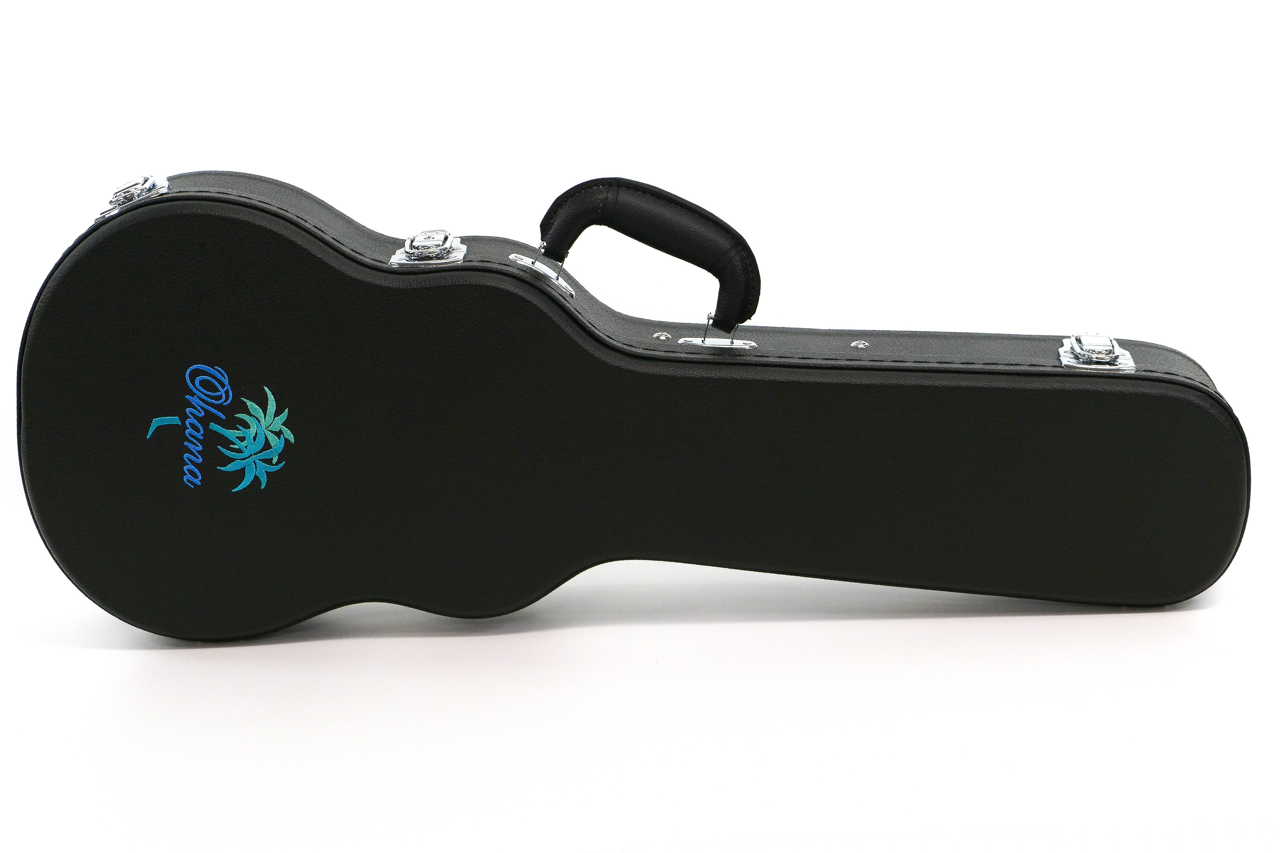 Ohana BEM-27 Black Tenor Ukulele Hardshell Case