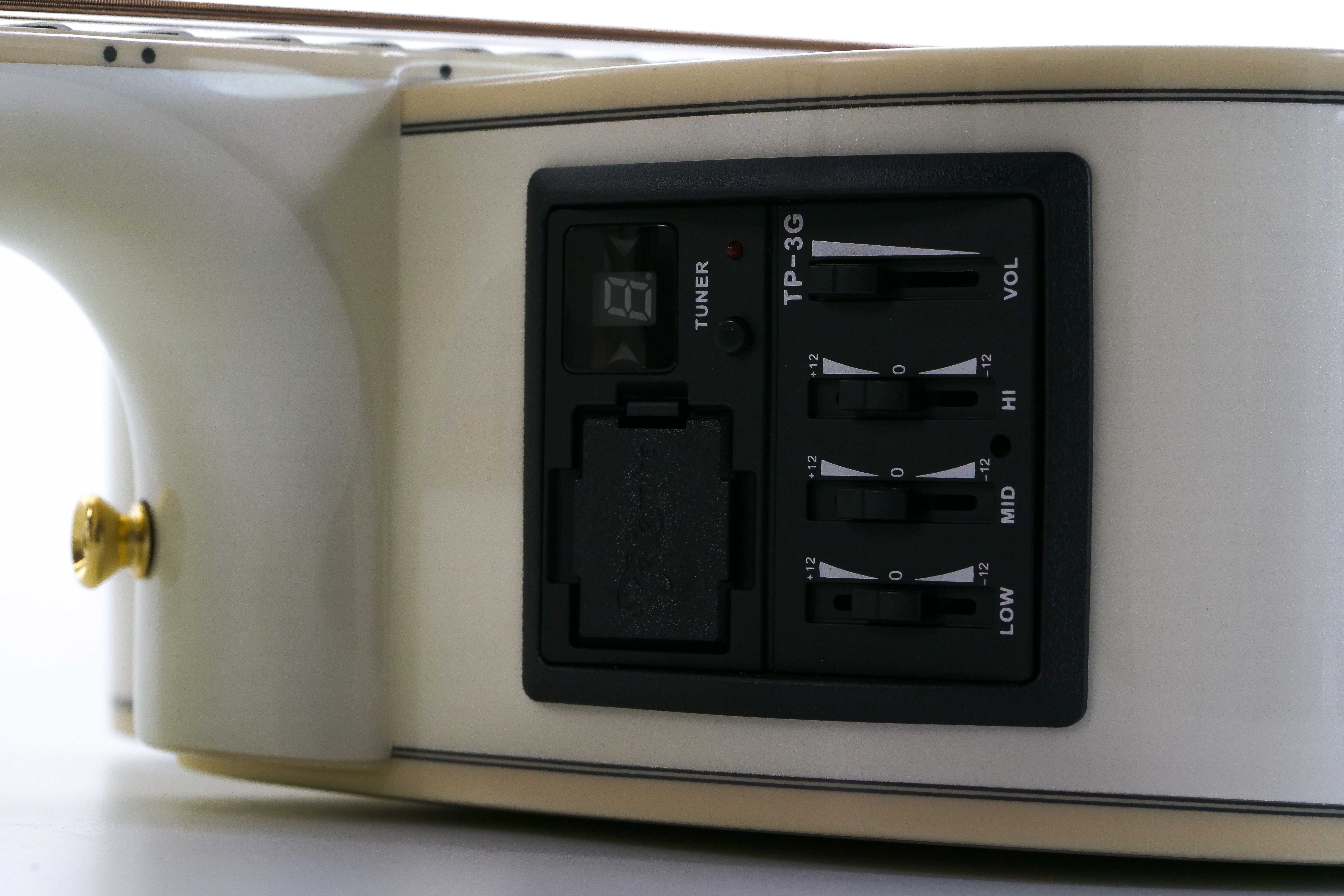 Takamine GD37CE-12 PW Acoustic Electric Guitar - Pearl White "Noel"