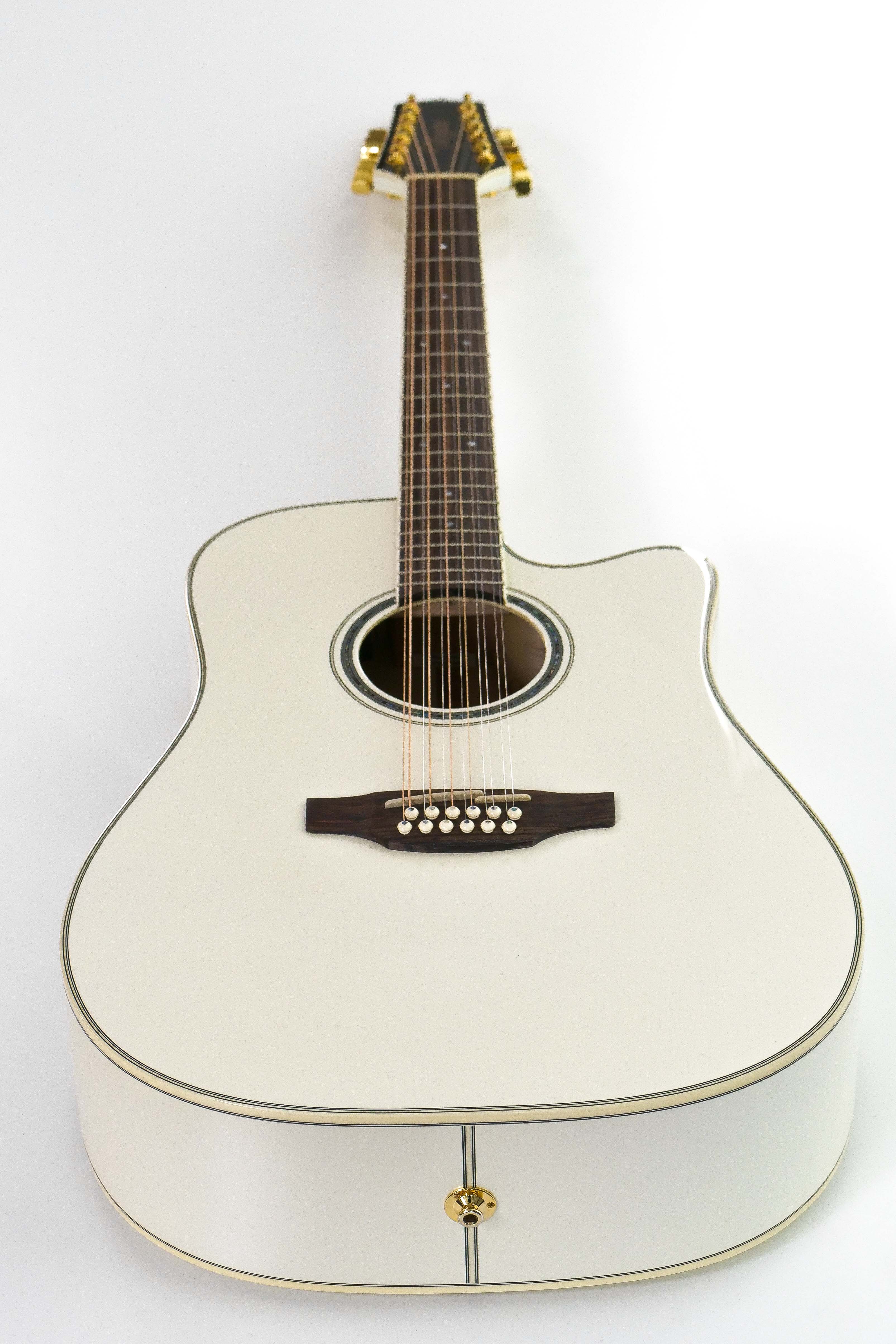 Takamine GD37CE-12 PW Acoustic Electric Guitar - Pearl White "Noel"