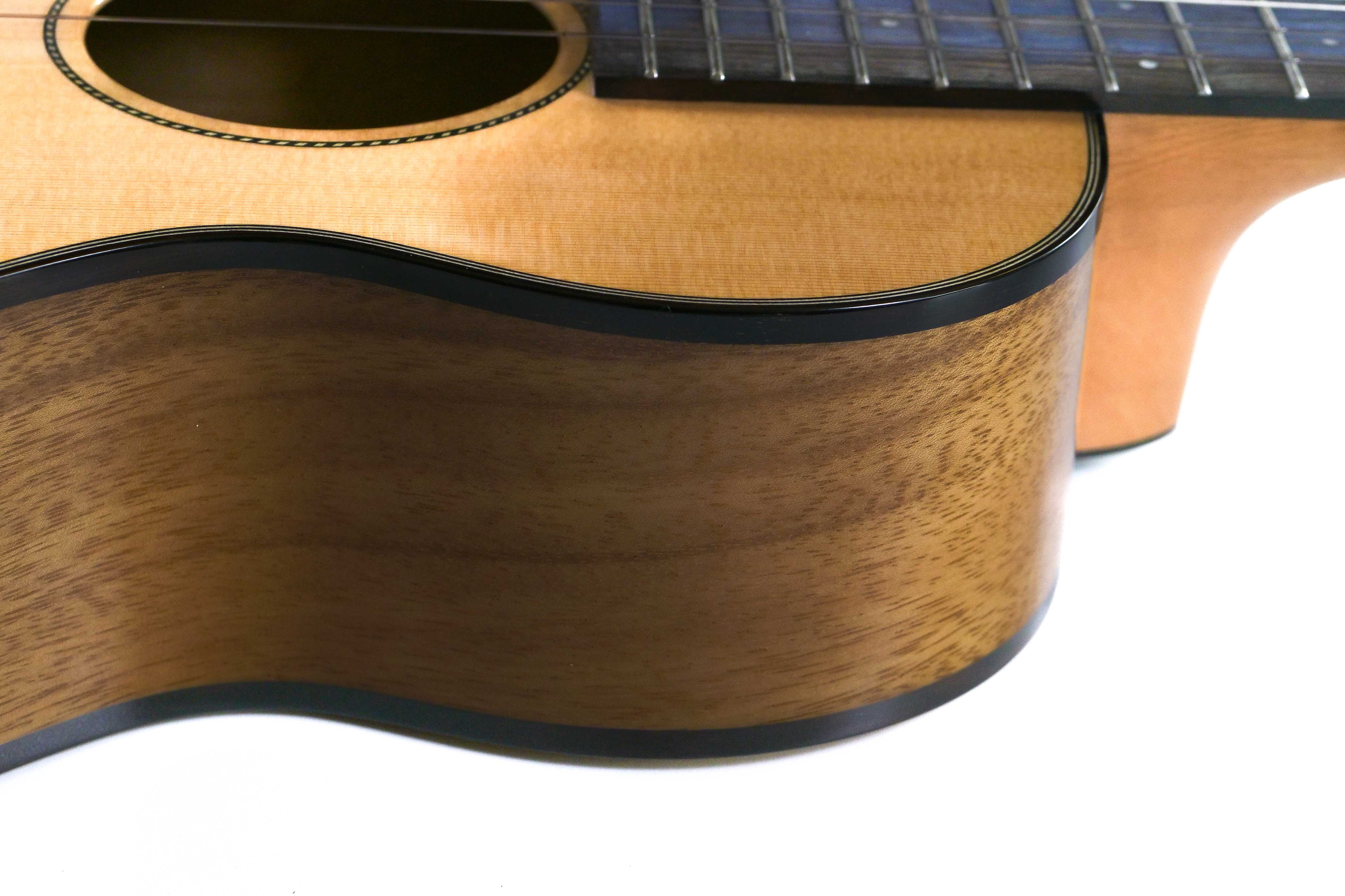 Pono ULN4-1 Solid Cedar Top Acacia Big Baritone Ukulele