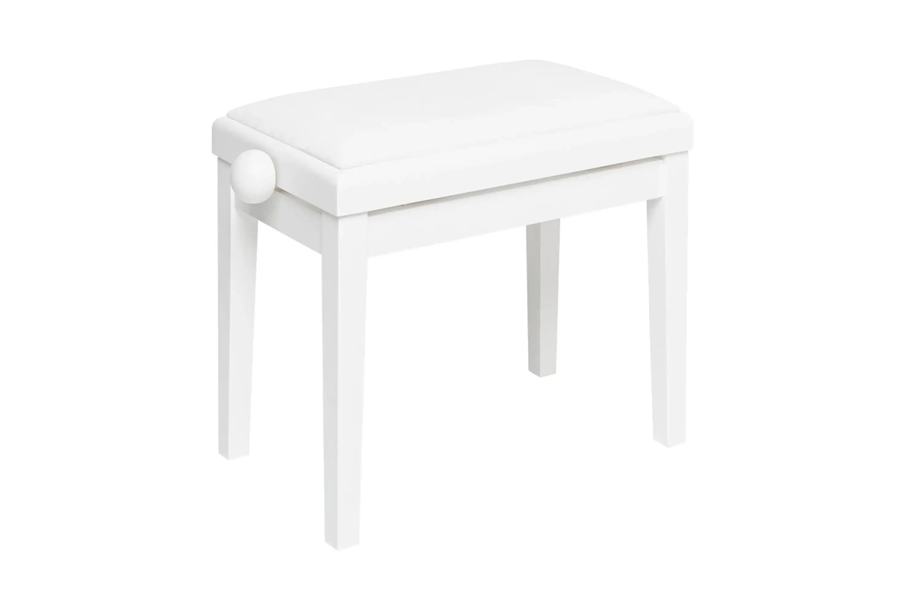 Stagg Matte White Adjustable Piano Bench