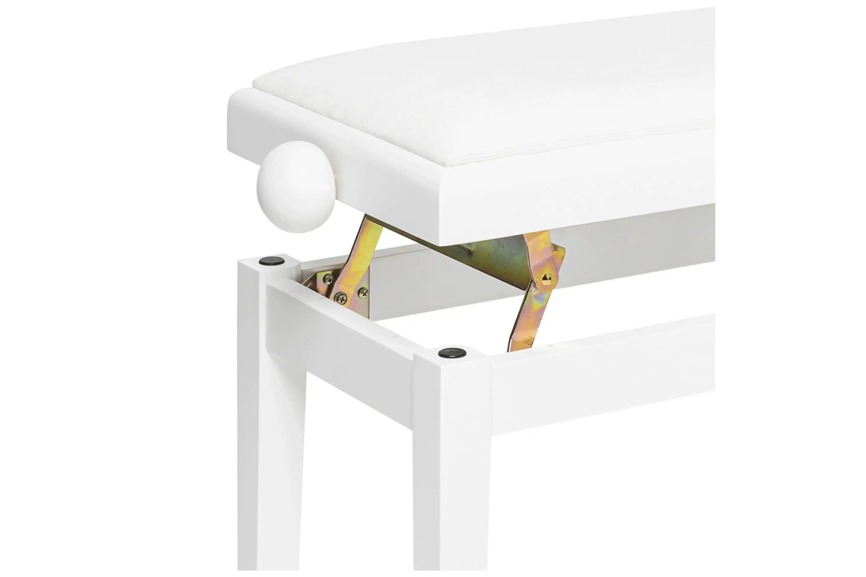 Stagg Matte White Adjustable Piano Bench