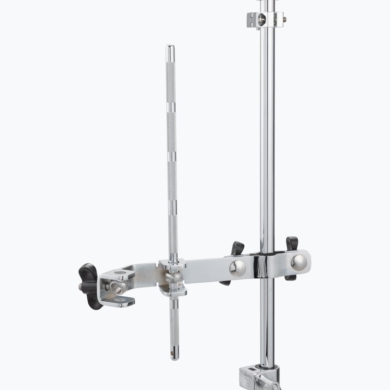 On-Stage PRS1010 rod clamped in a percussion mount on a stand