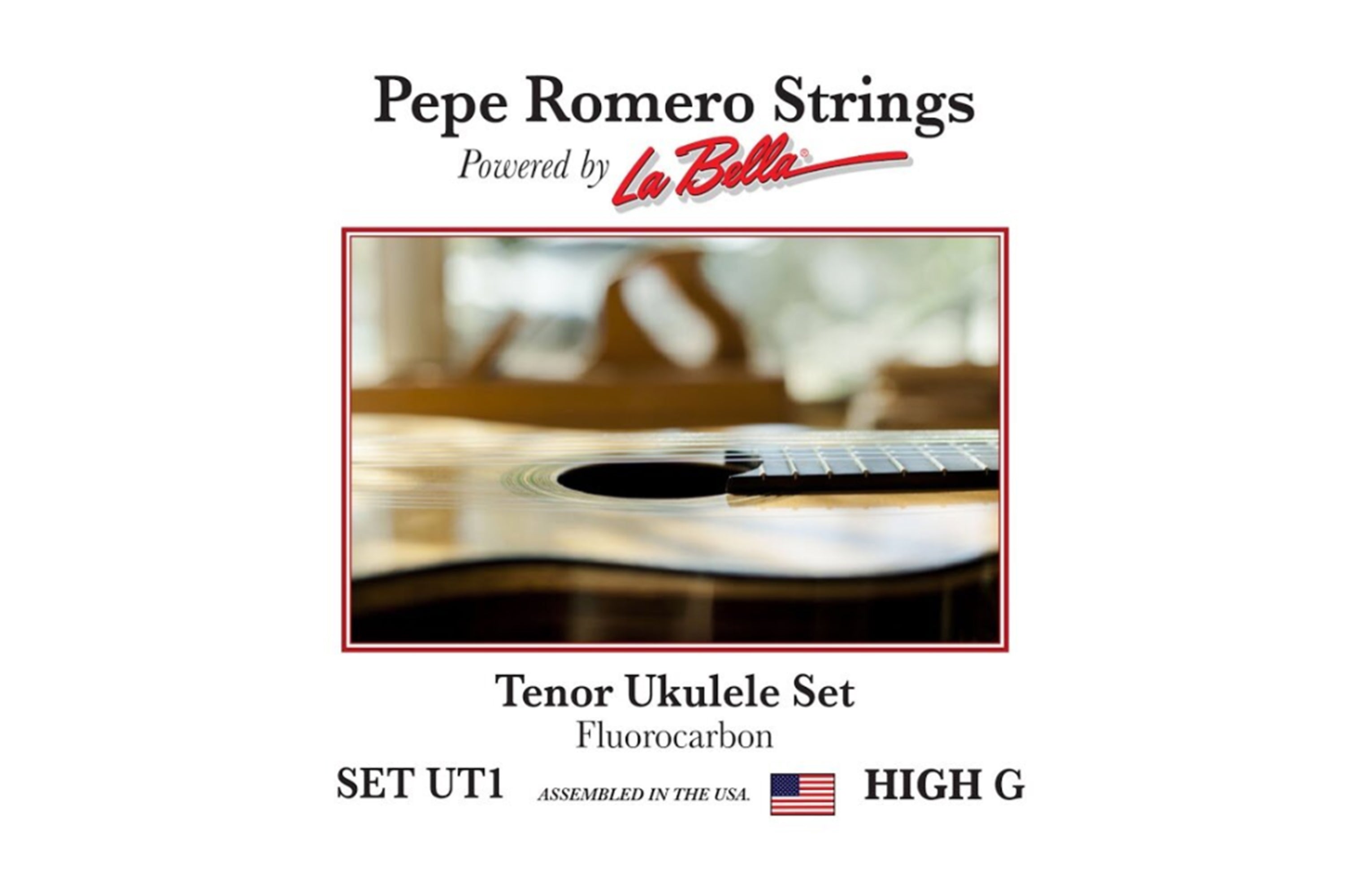 Pepe Romero Strings UT1 Tenor Ukulele High G Set (GCEA Tuning)