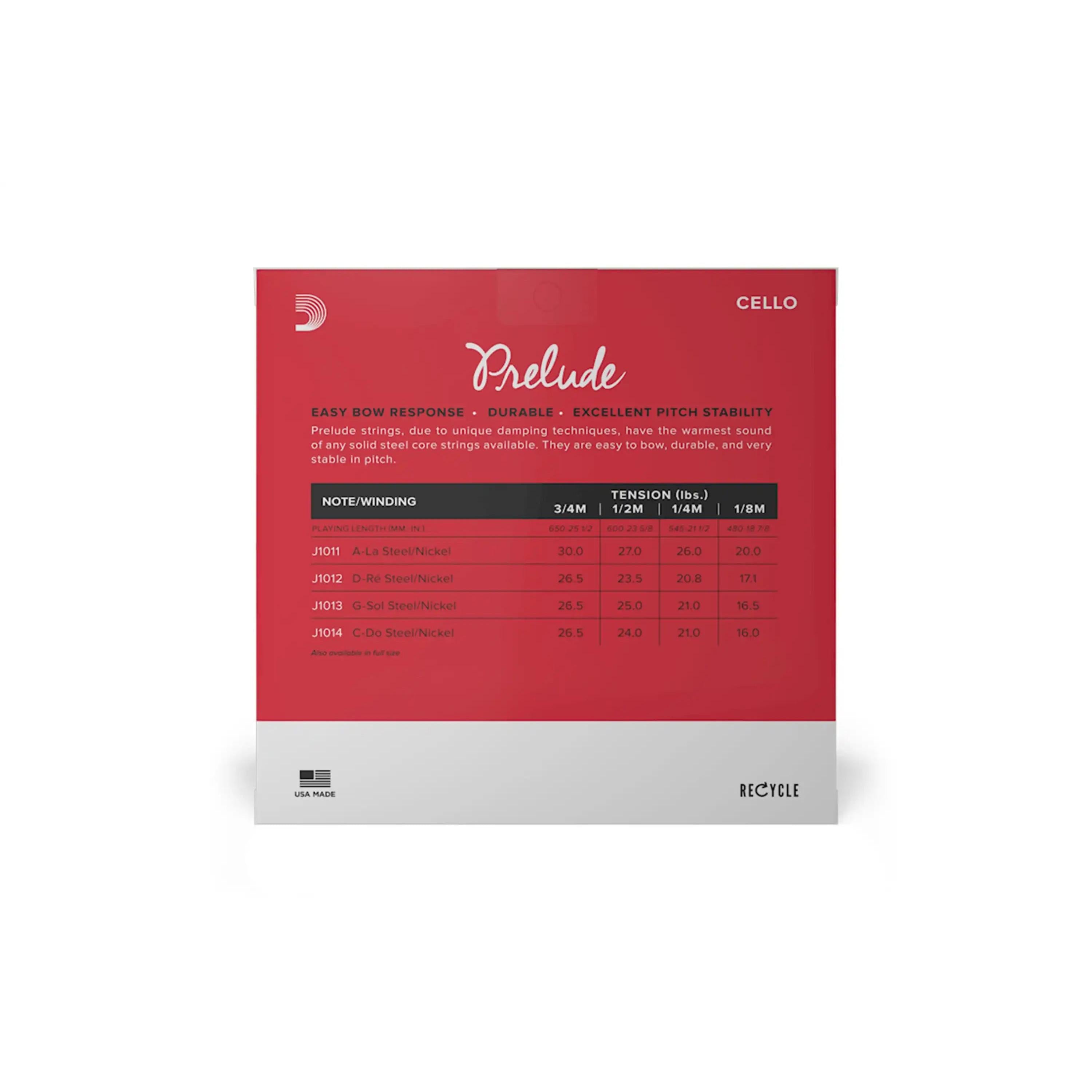 Prelude-Cello-String-Set-3-4-3 | Terry Carter Music Store