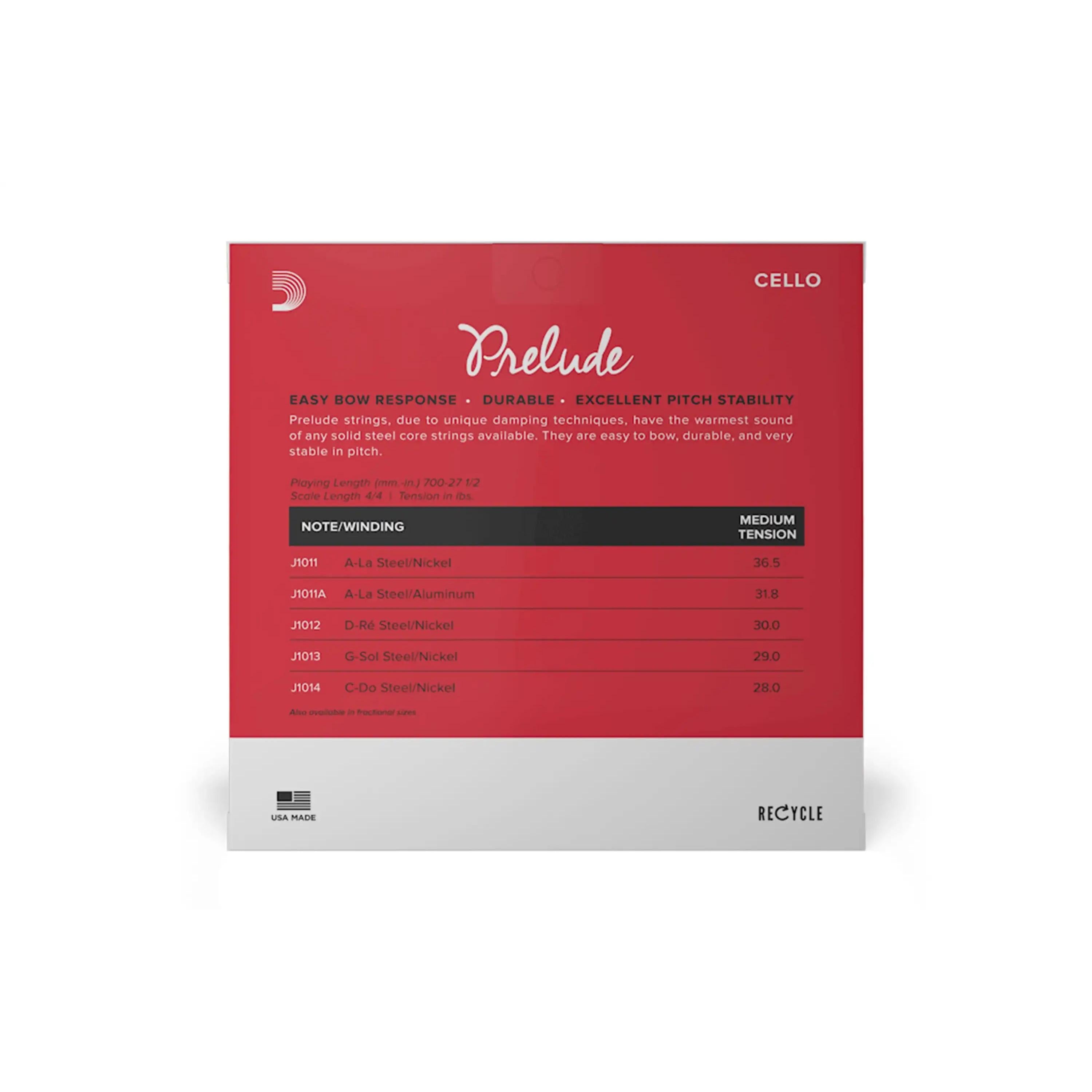 Prelude-Cello-String-Set-3 | Terry Carter Music Store