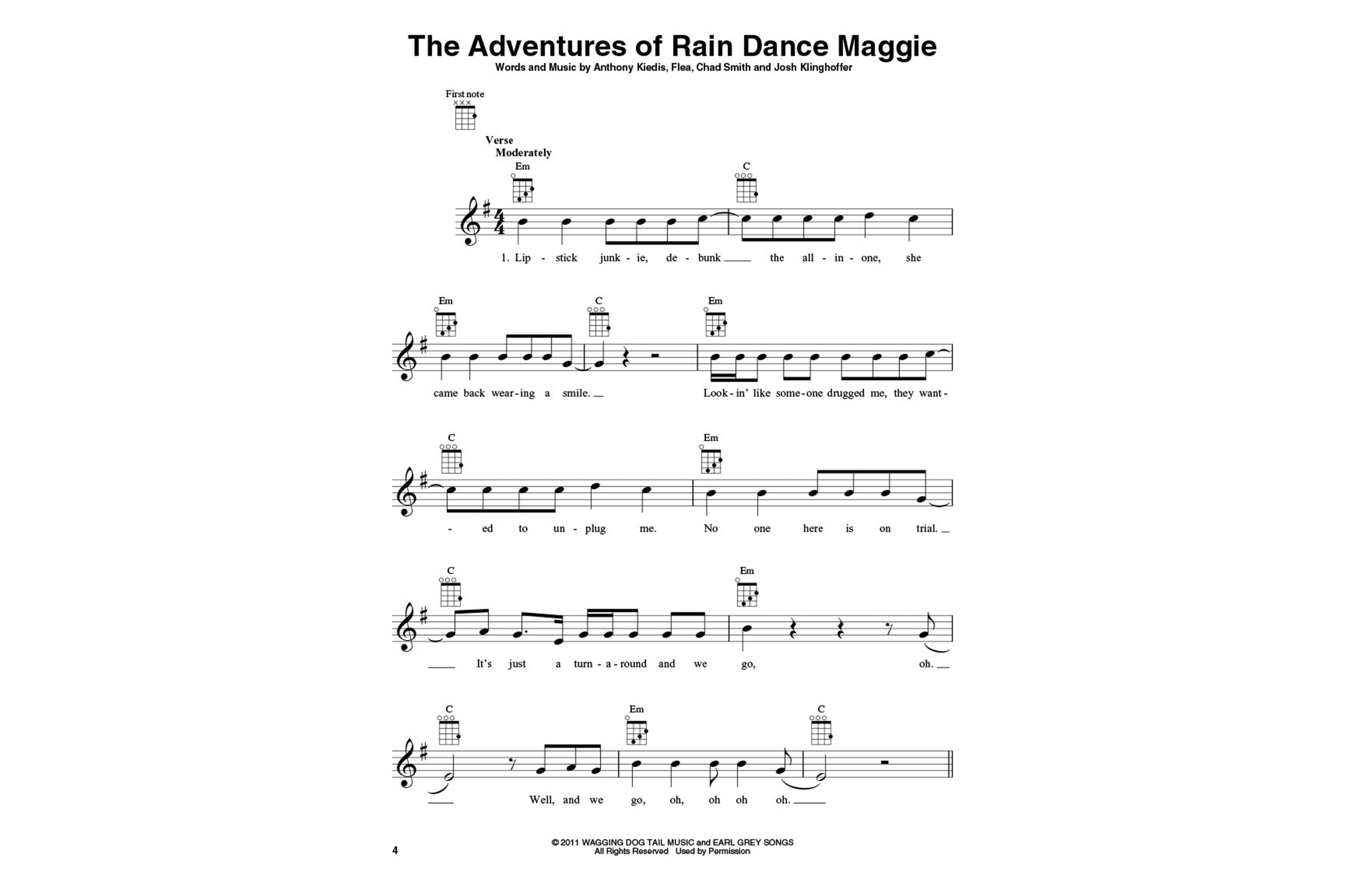 Red Hot Chili Peppers for Ukulele