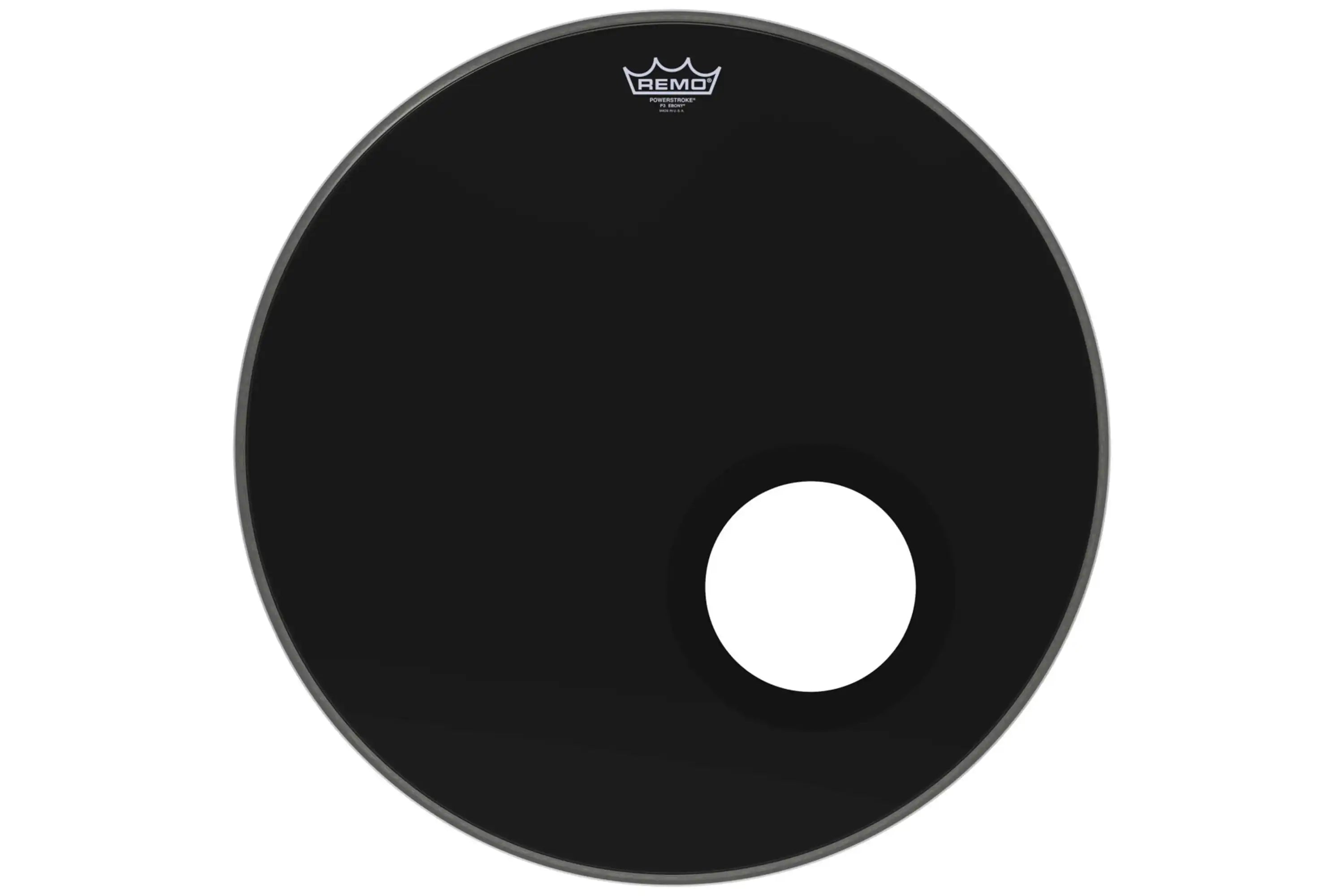 Remo 22" Powerstroke P3 Ebony Bass Drum head