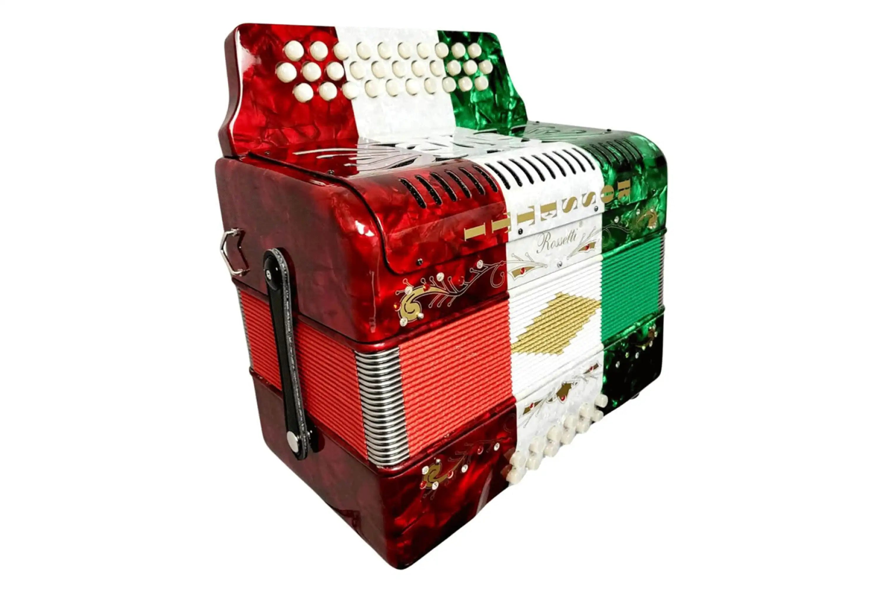 Rossetti-3112-FBE-RWG-31-Button-Diatonic-Accordion3 | Terry Carter Music Store