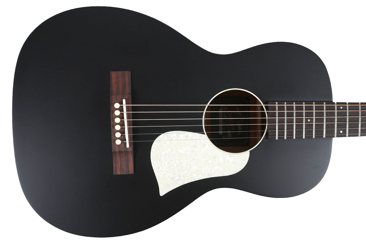 Singer P01-BLK Black Parlor Acoustic Guitar