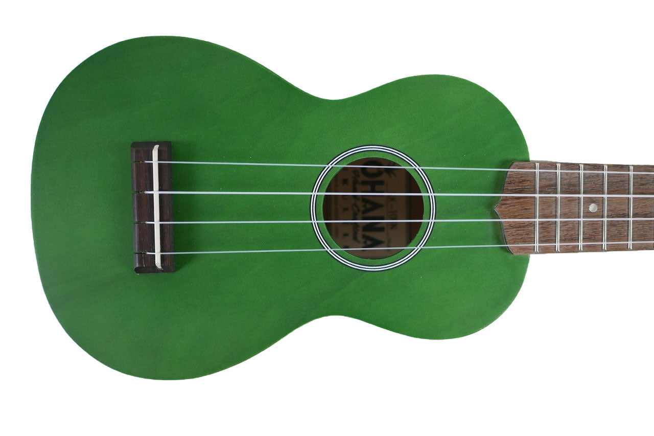 Ohana SK-10-GN Green Soprano Ukulele