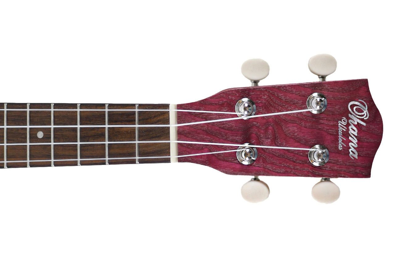 Ohana SK-15W-PL Purple Willow Soprano Ukulele