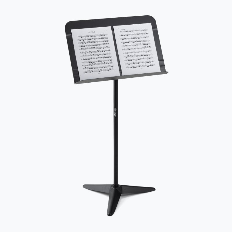 On-Stage SM7711B music stand holding open sheet music