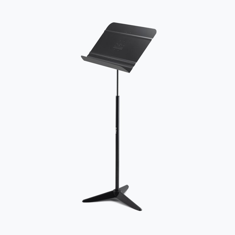On-Stage SM7711B with the bookplate tilted