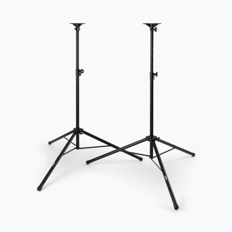 Pair of On-Stage SSP7850 black steel speaker stands