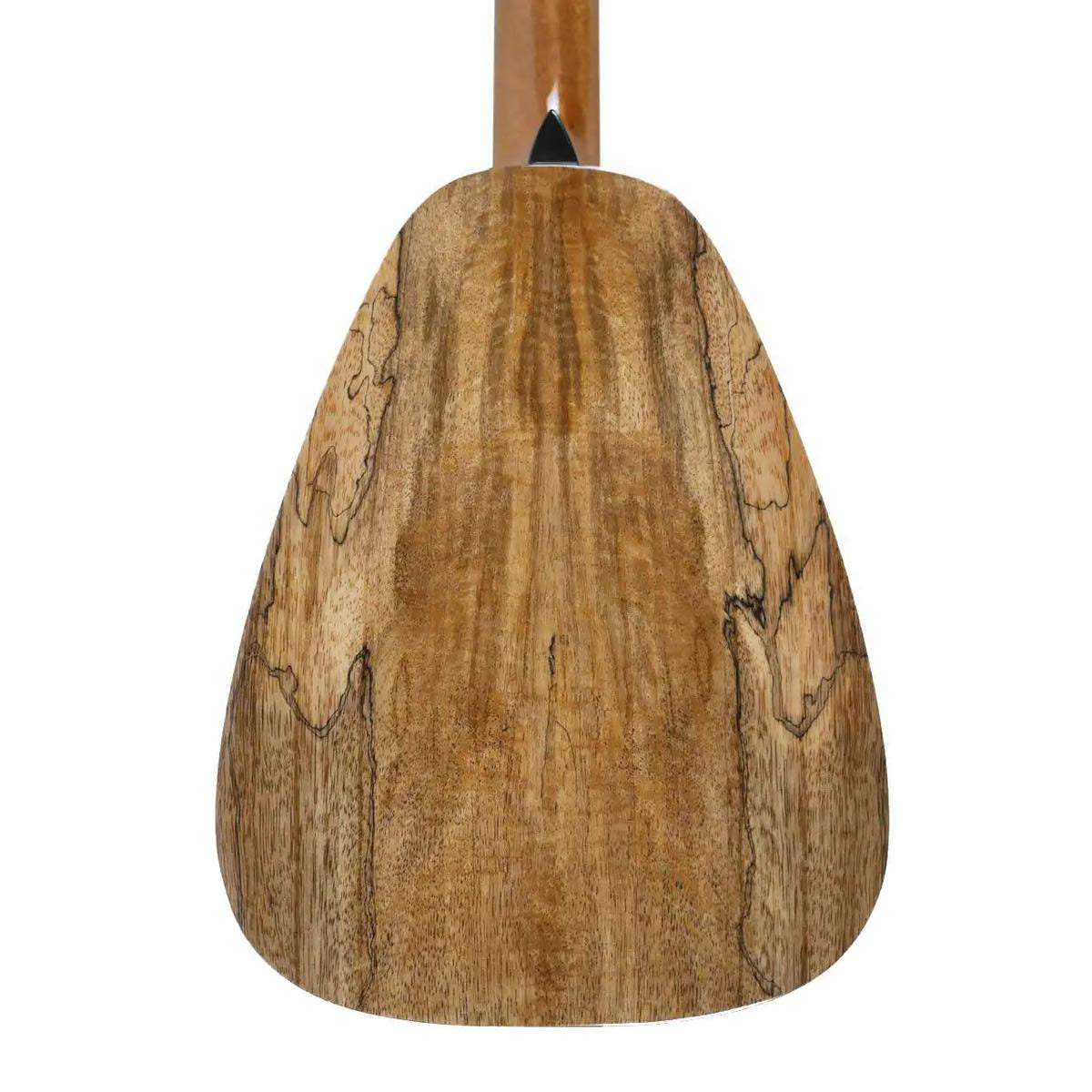 Romero Creations STC-MG concert ukulele body back, solid spalted mango