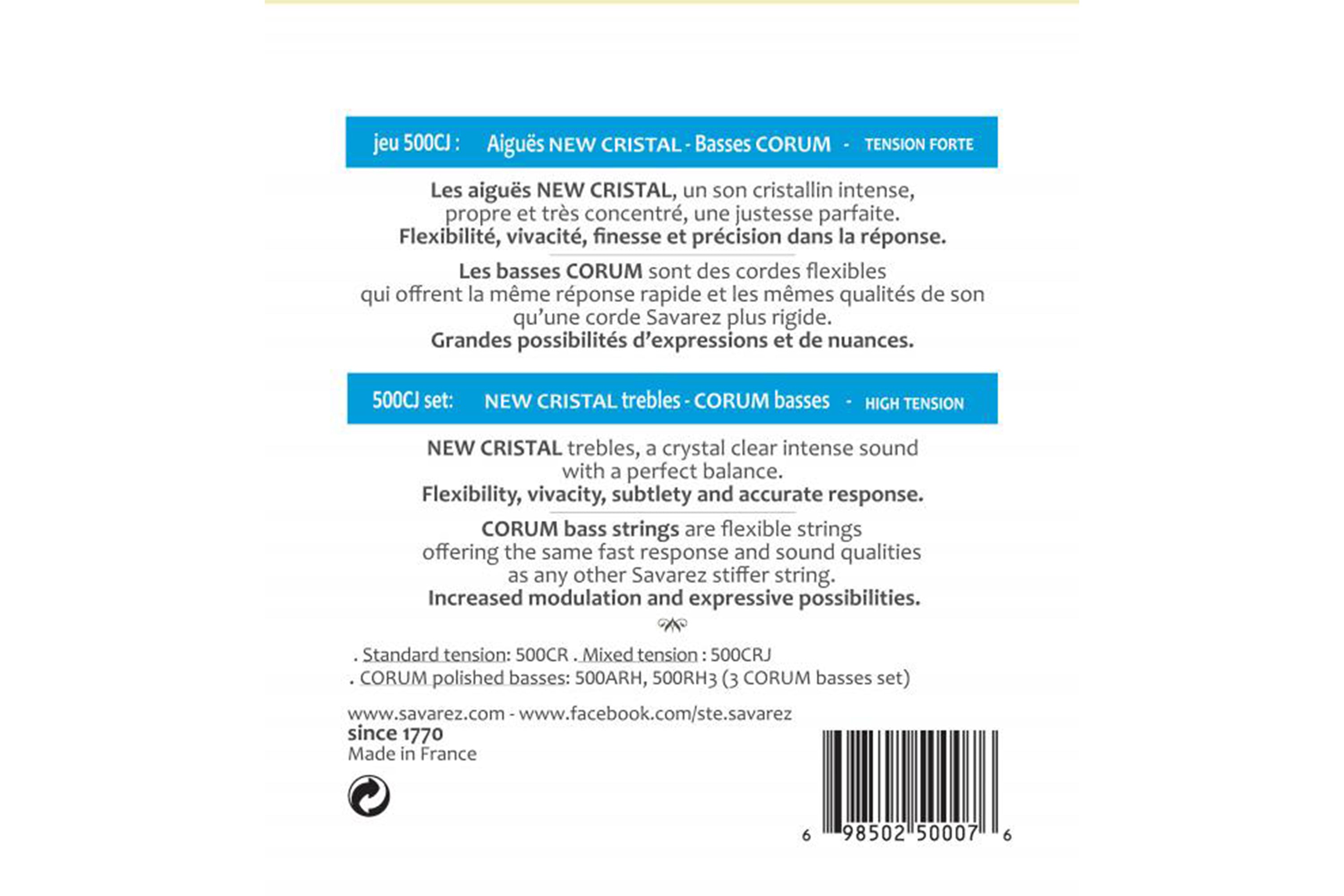 Savarez 500CJ Classical Guitar Strings