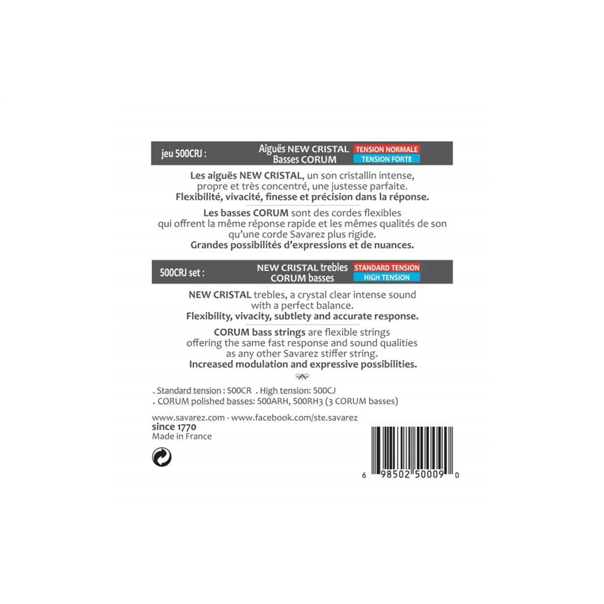 Savarez-500CRJ-Classical-Guitar-Strings-2 | Terry Carter Music Store