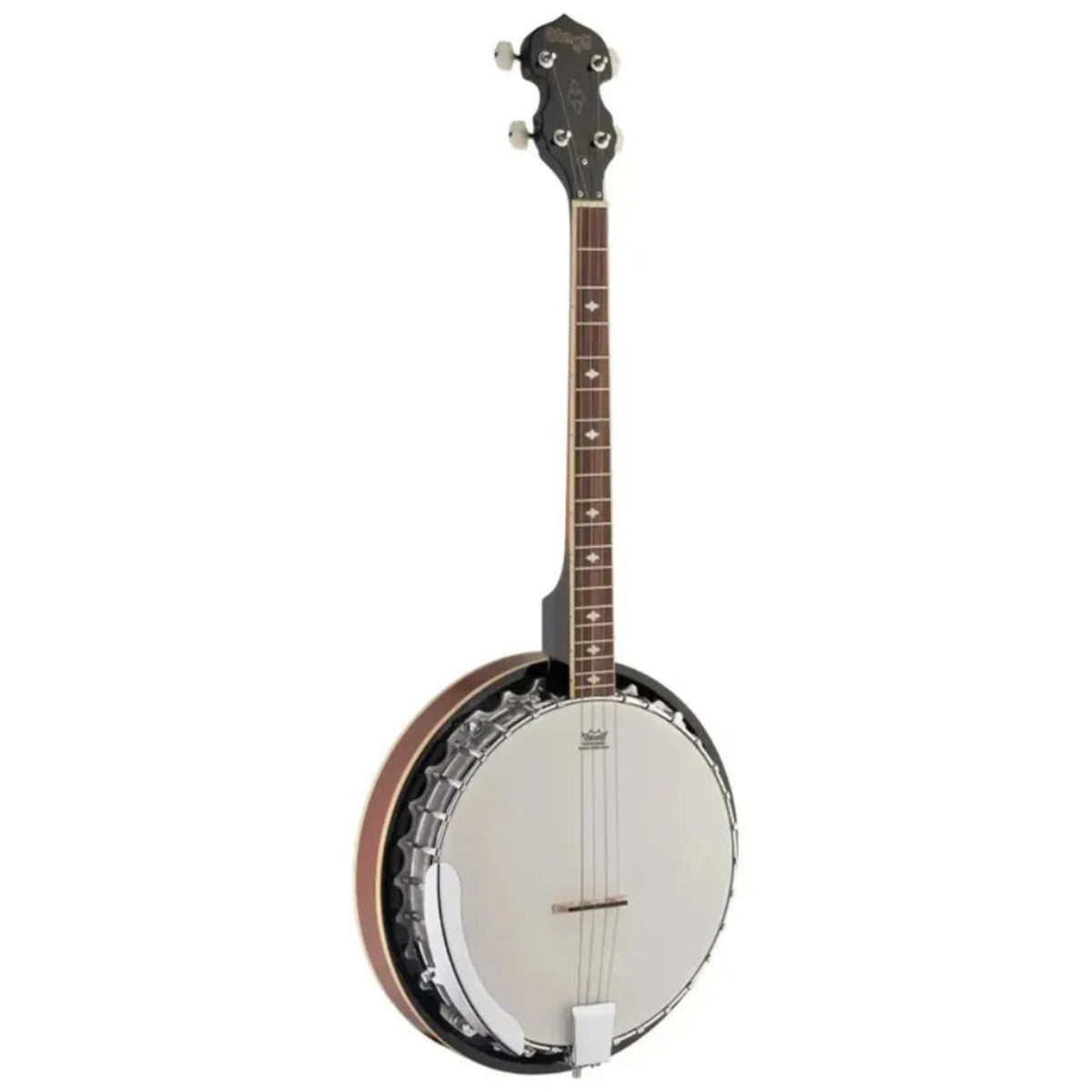 Stagg BJM30 4DL 4-string bluegrass deluxe banjo, full front view
