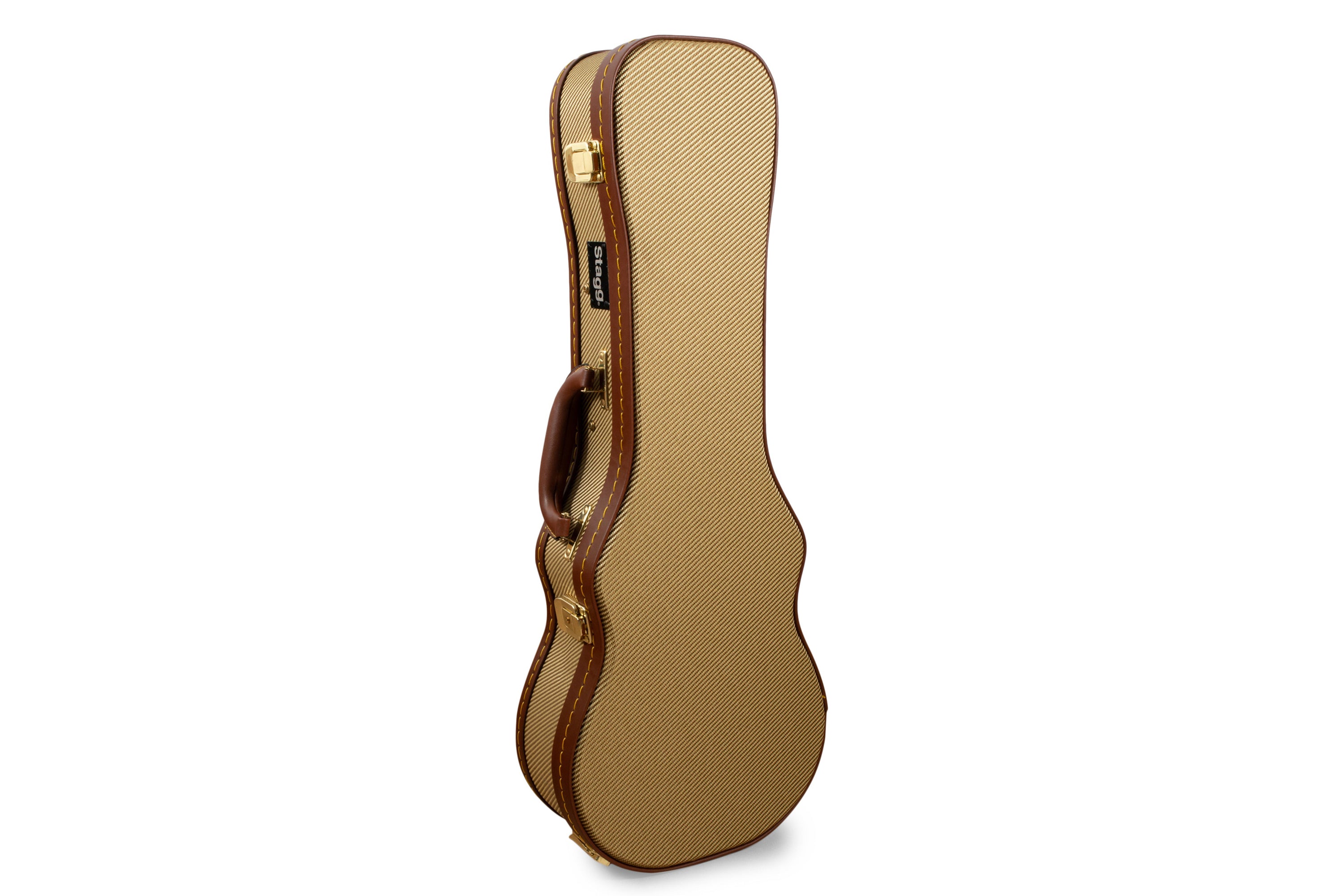 Stagg GCX-UKS GD Vintage Gold Hardshell Ukulele Case - SOPRANO