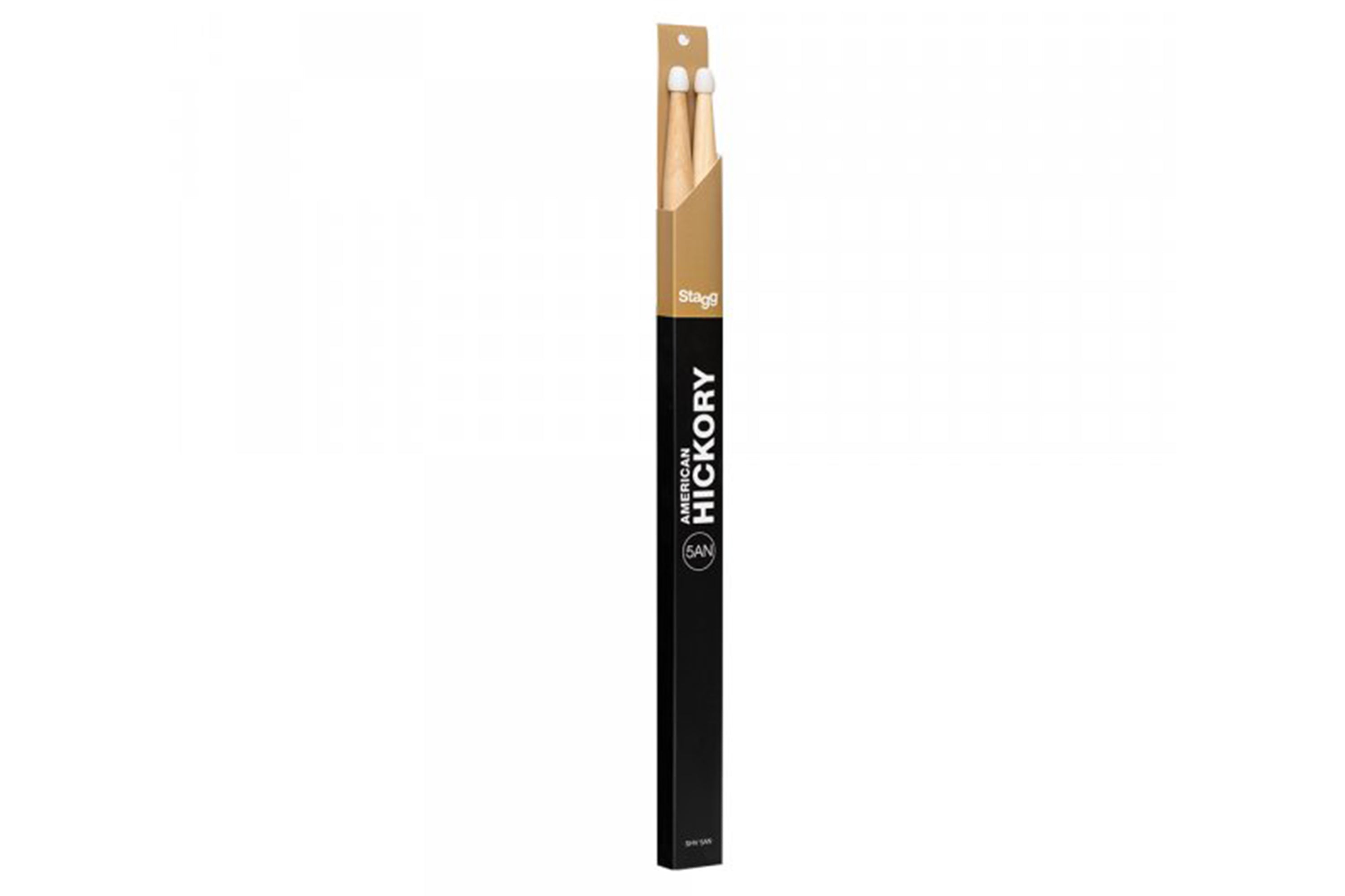 Stagg SHV5AN Pair Of Hickory Drum Sticks V Series 5A Nylon Tip