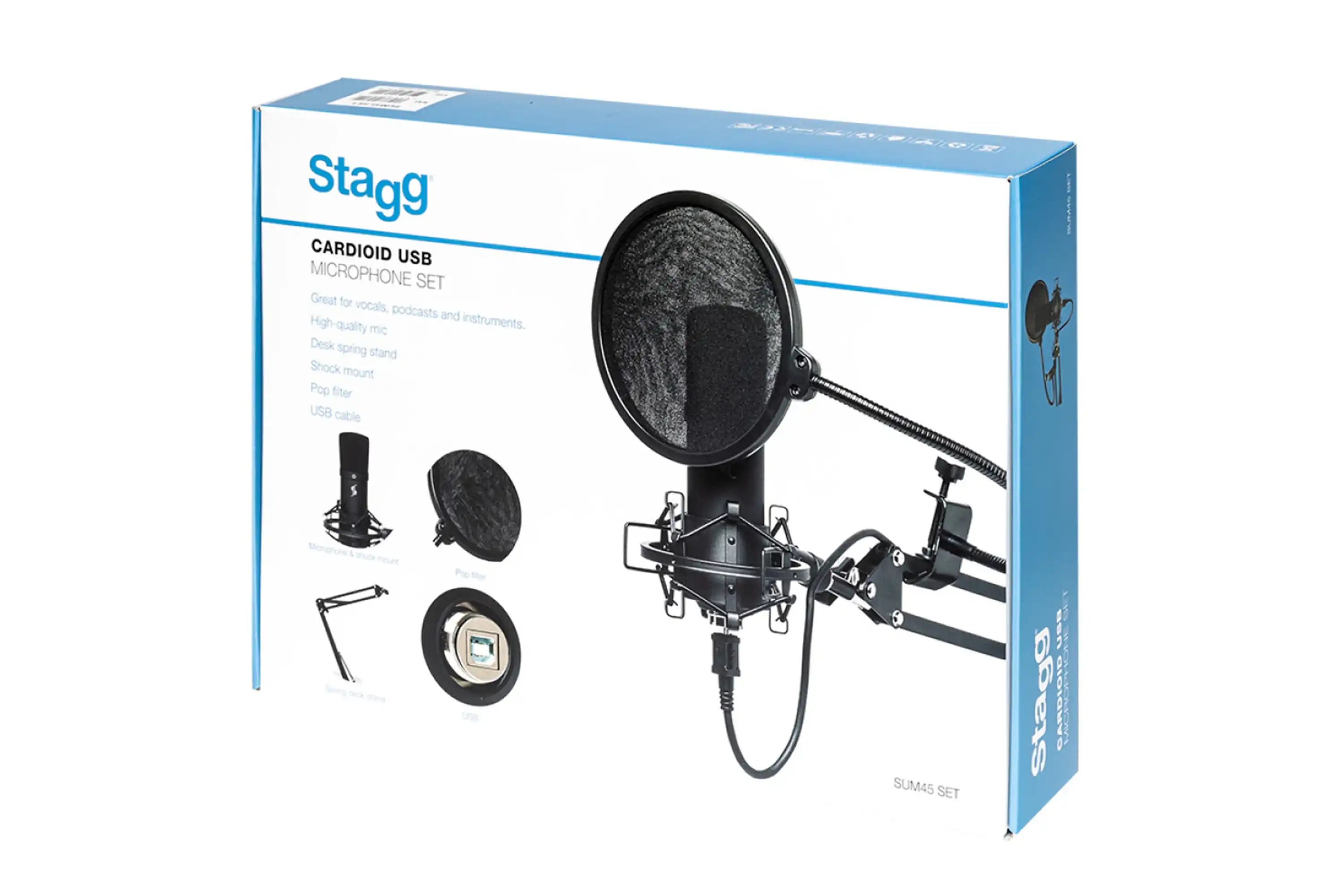Stagg-SUM45-SET-USB-Microphone-Set1 | Terry Carter Music Store