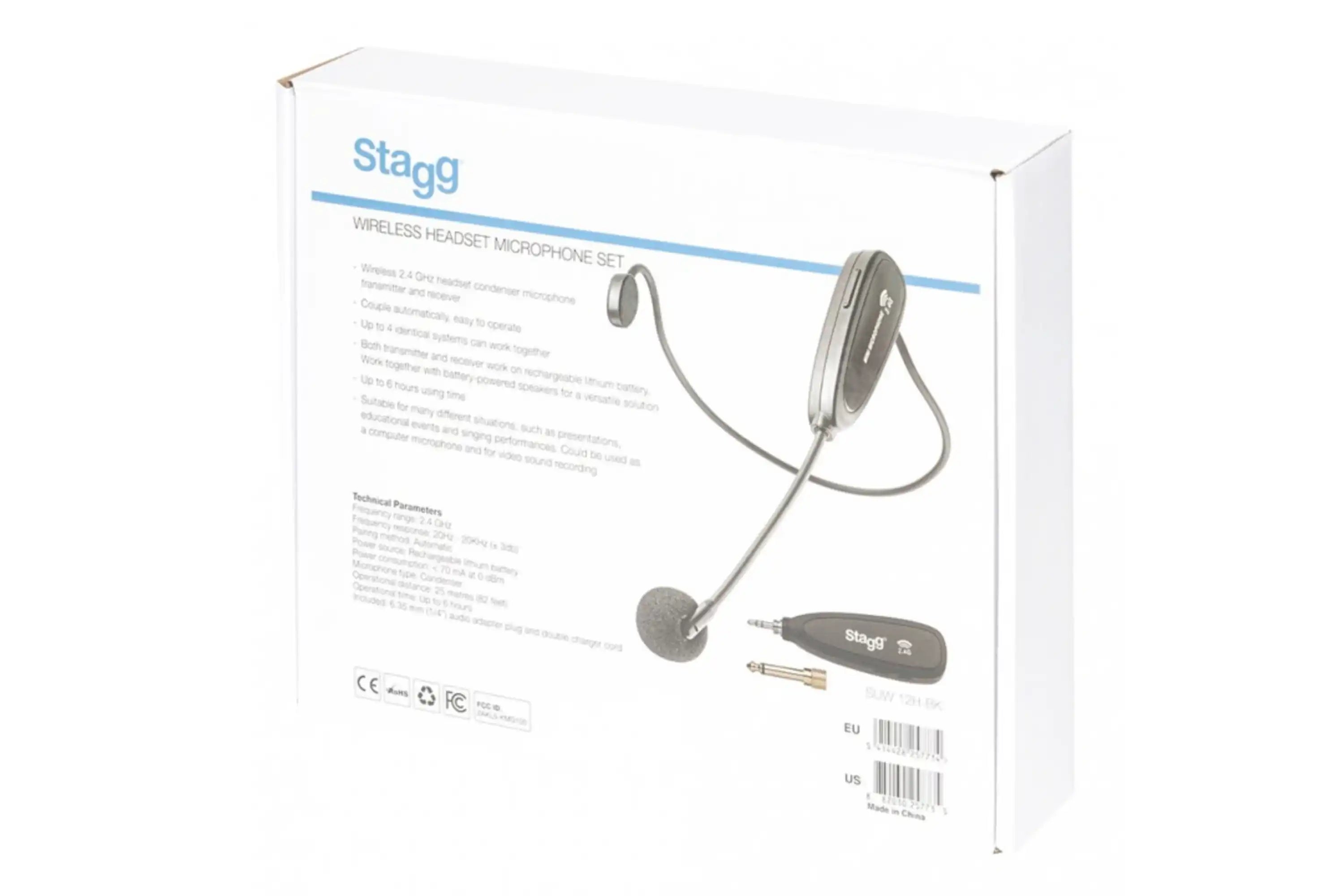 Stagg-SUW-12H-BK-Wireless-Headset-Microphone1 | Terry Carter Music Store