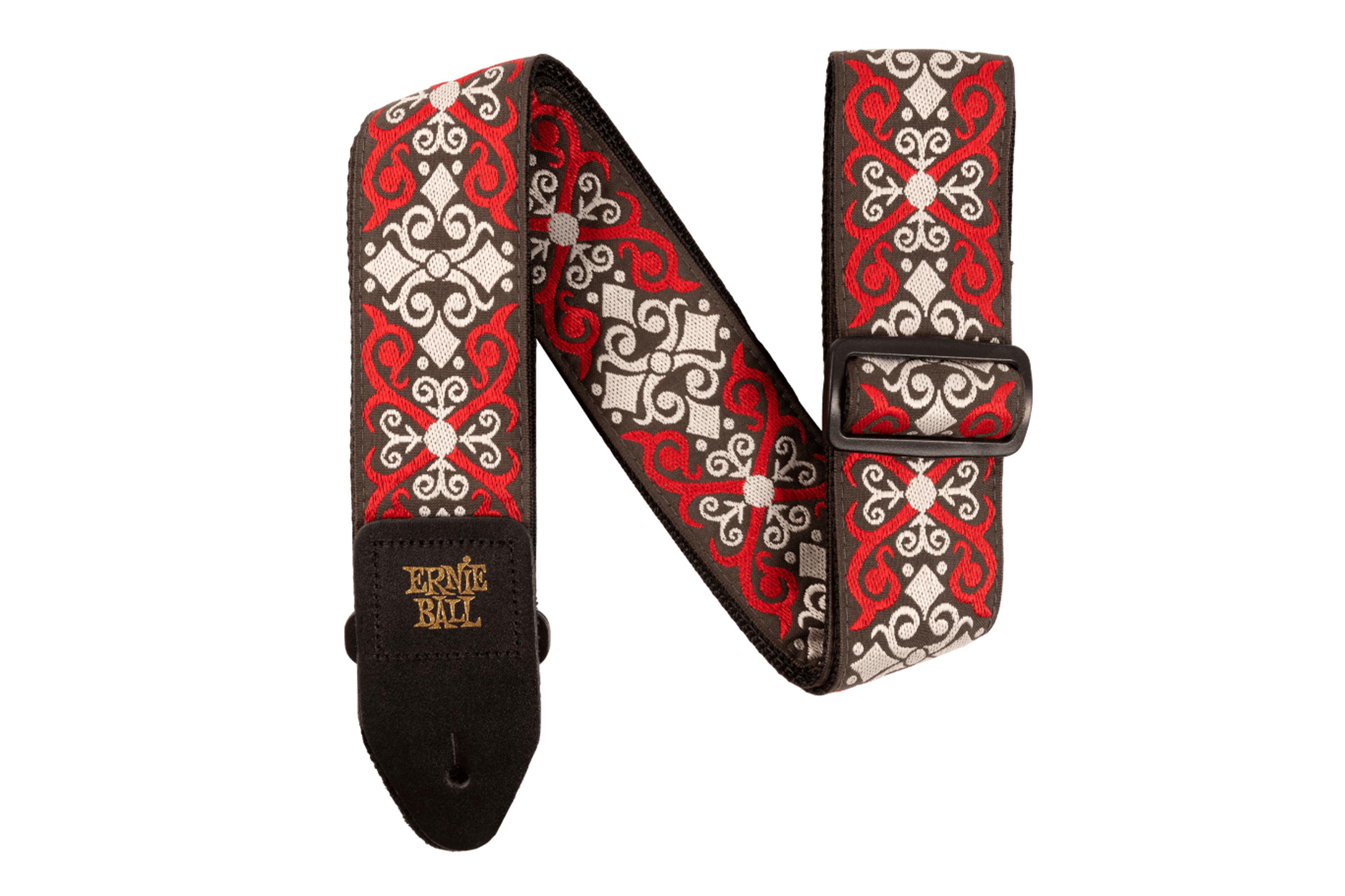 Ernie Ball Red Trellis Jacquard Strap