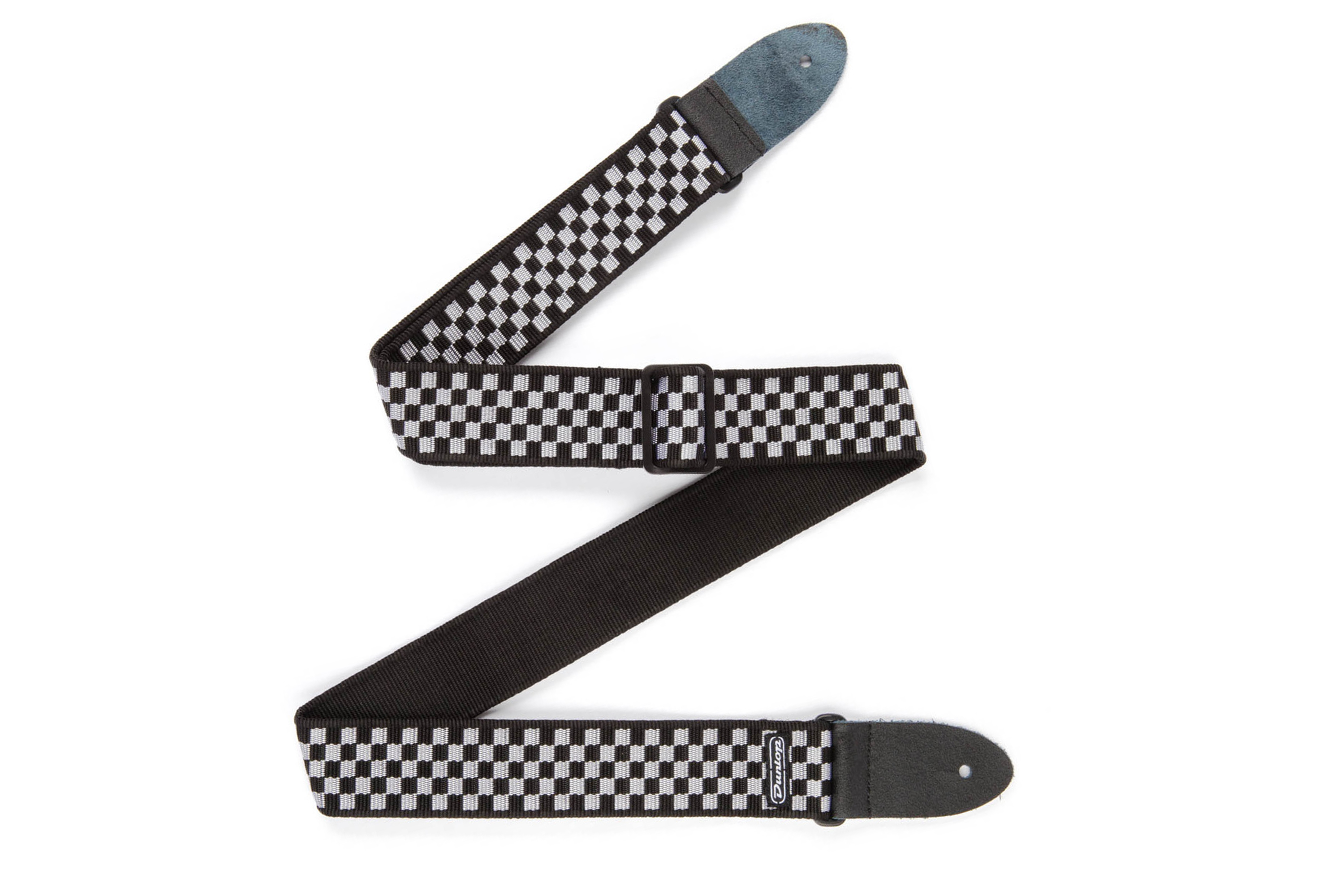Dunlop D3831BK Black & White Checkered Guitar Strap