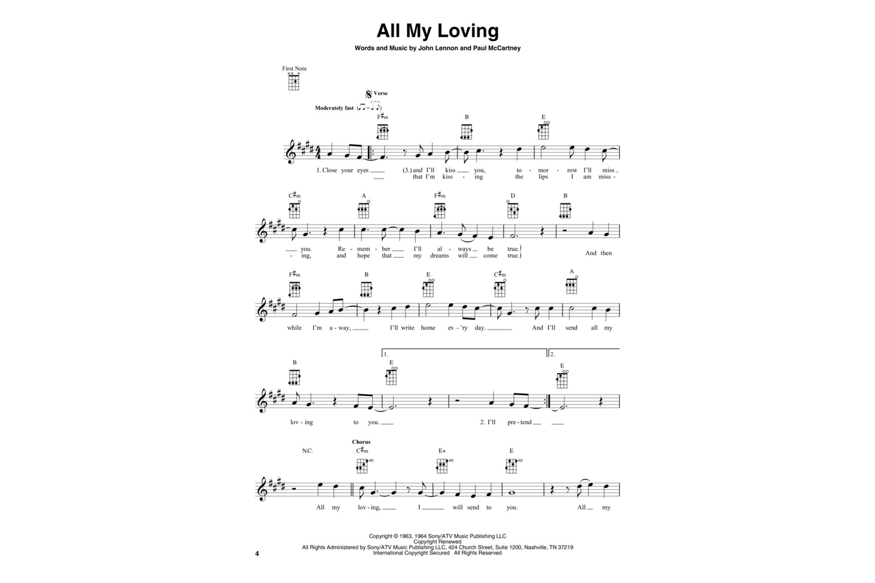 The Beatles for Baritone Ukulele