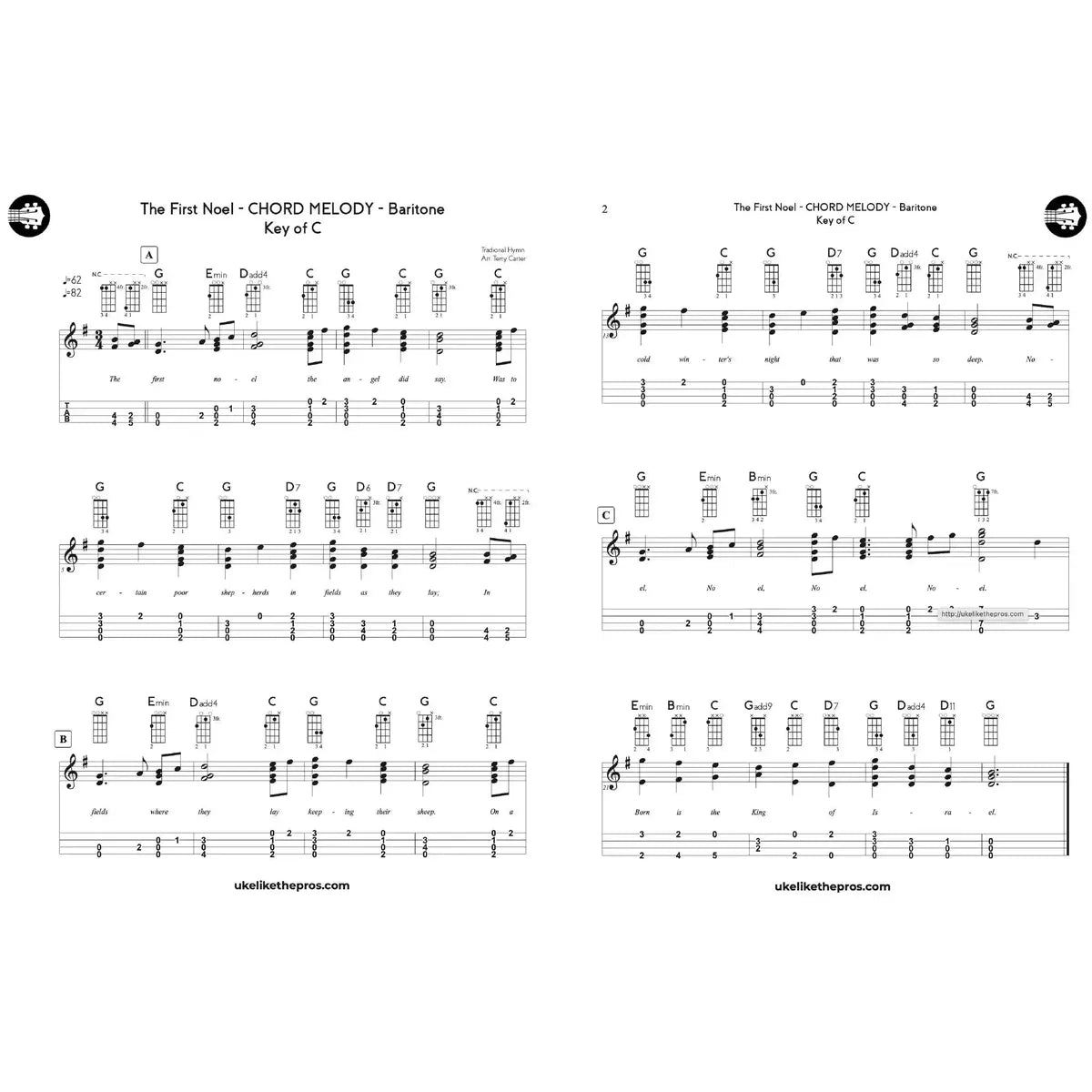 ULTP_Webinar_imageBaritone_Ukulele_Christmas_Fingerstyle_Chord_Melody_Course-13 | Terry Carter Music Store