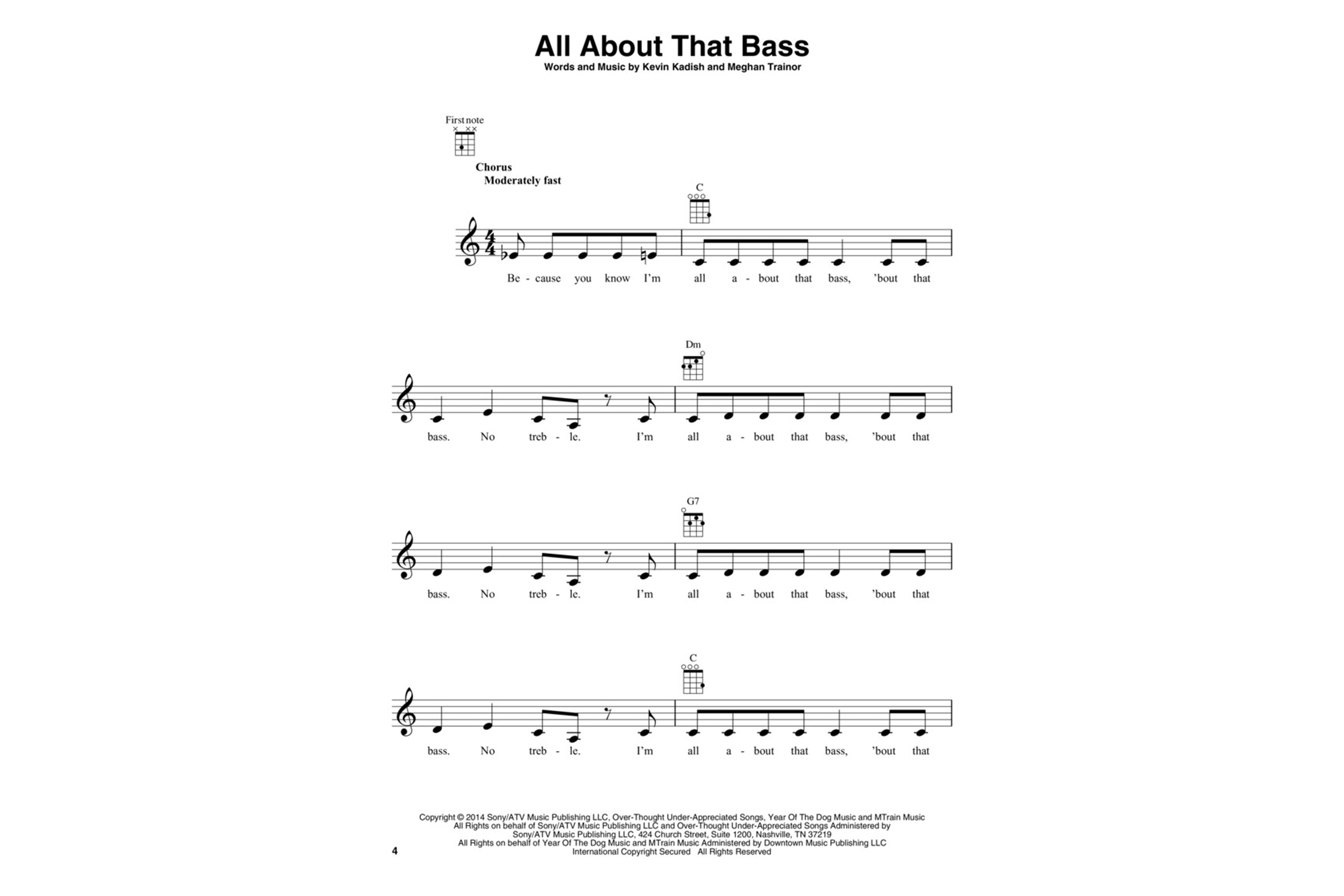 Ukulele Pop Hits with just Three Chords