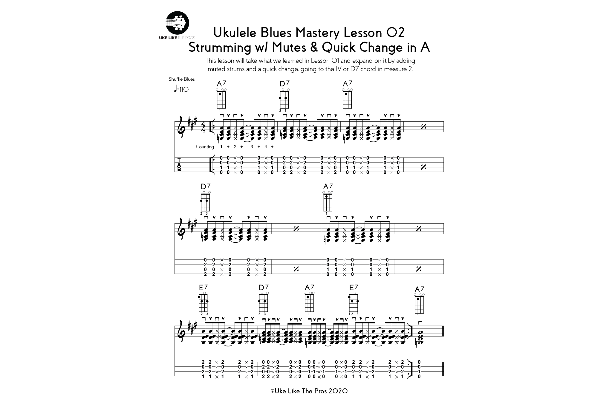 Ukulele Blues Mastery Course - Uke Like The Pros