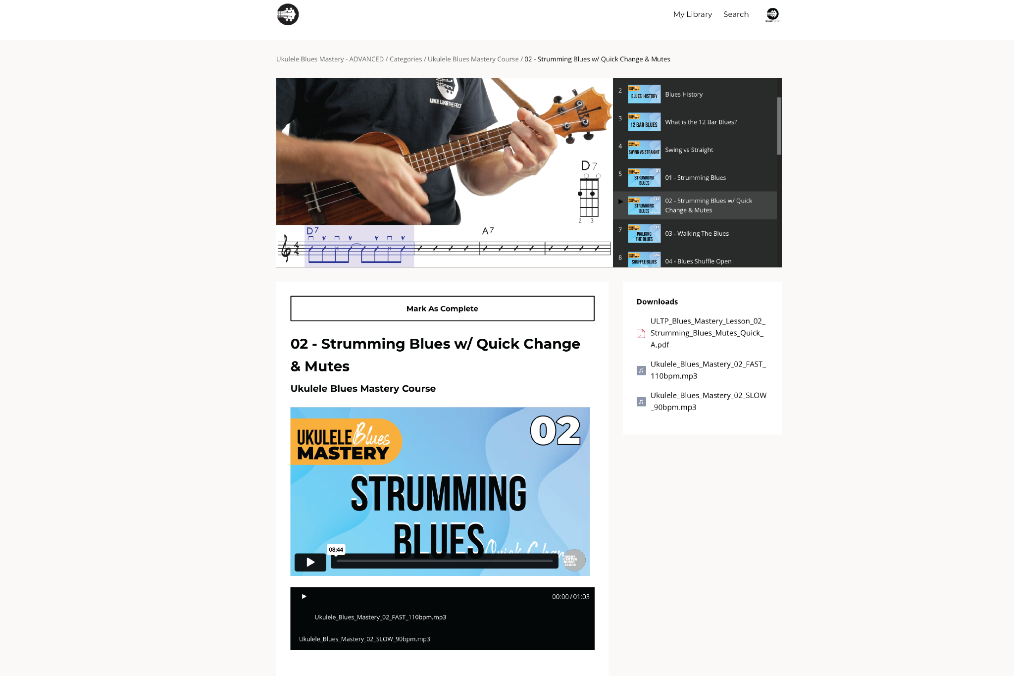 Ukulele Blues Mastery Course - Uke Like The Pros
