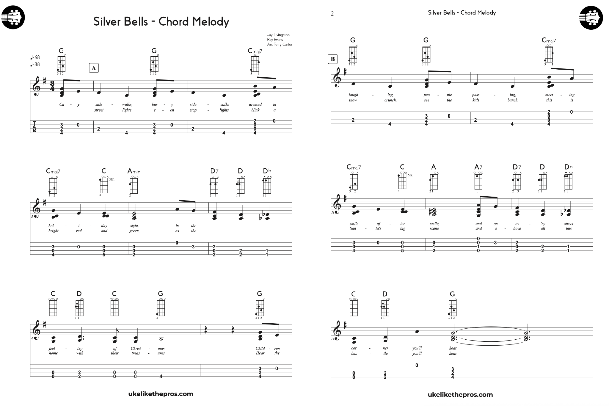 Ukulele Christmas Fingerstyle Chord Melody Course - Uke Like The Pros