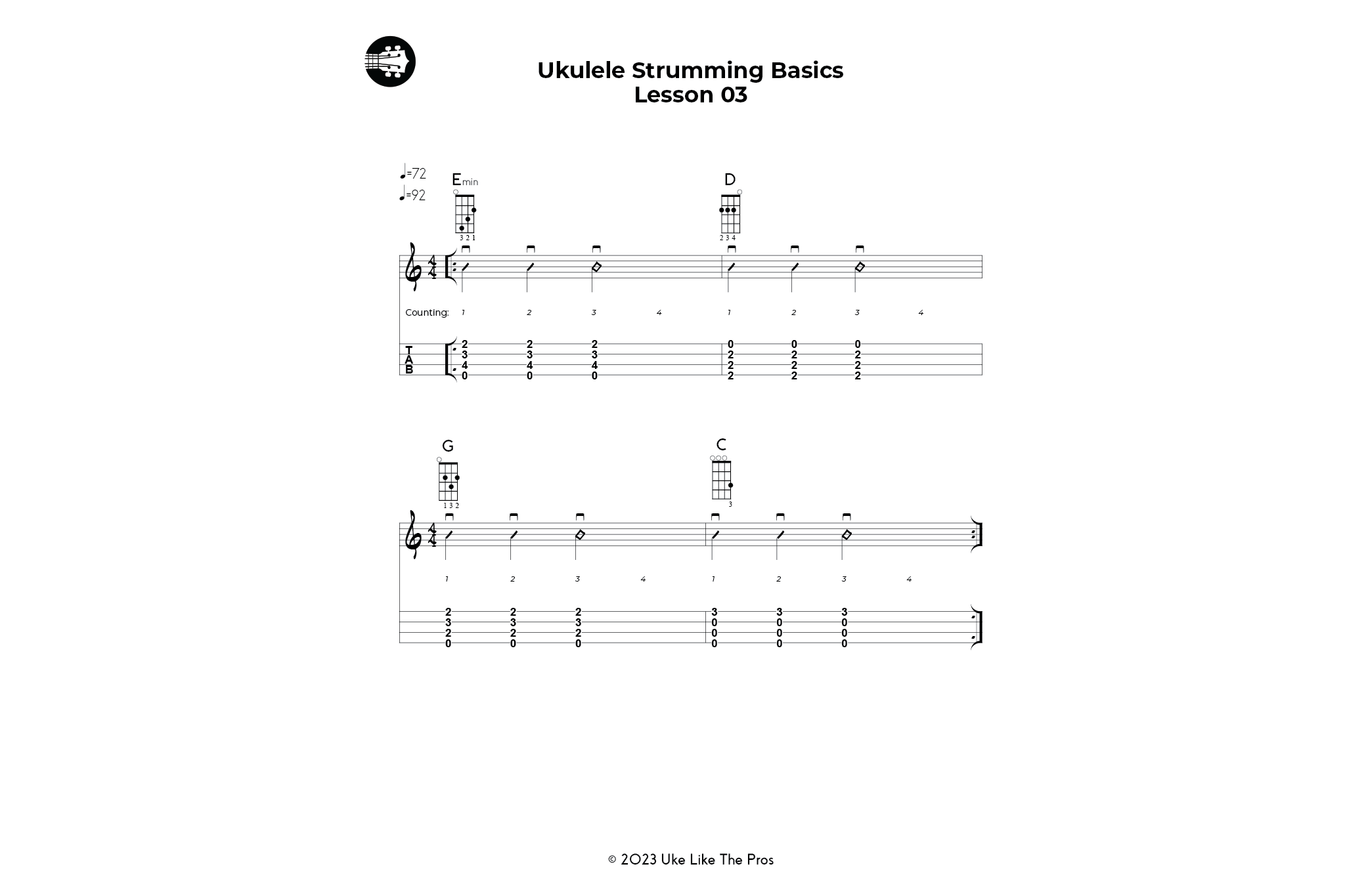 Ukulele Strumming Basics Course - Uke Like The Pros